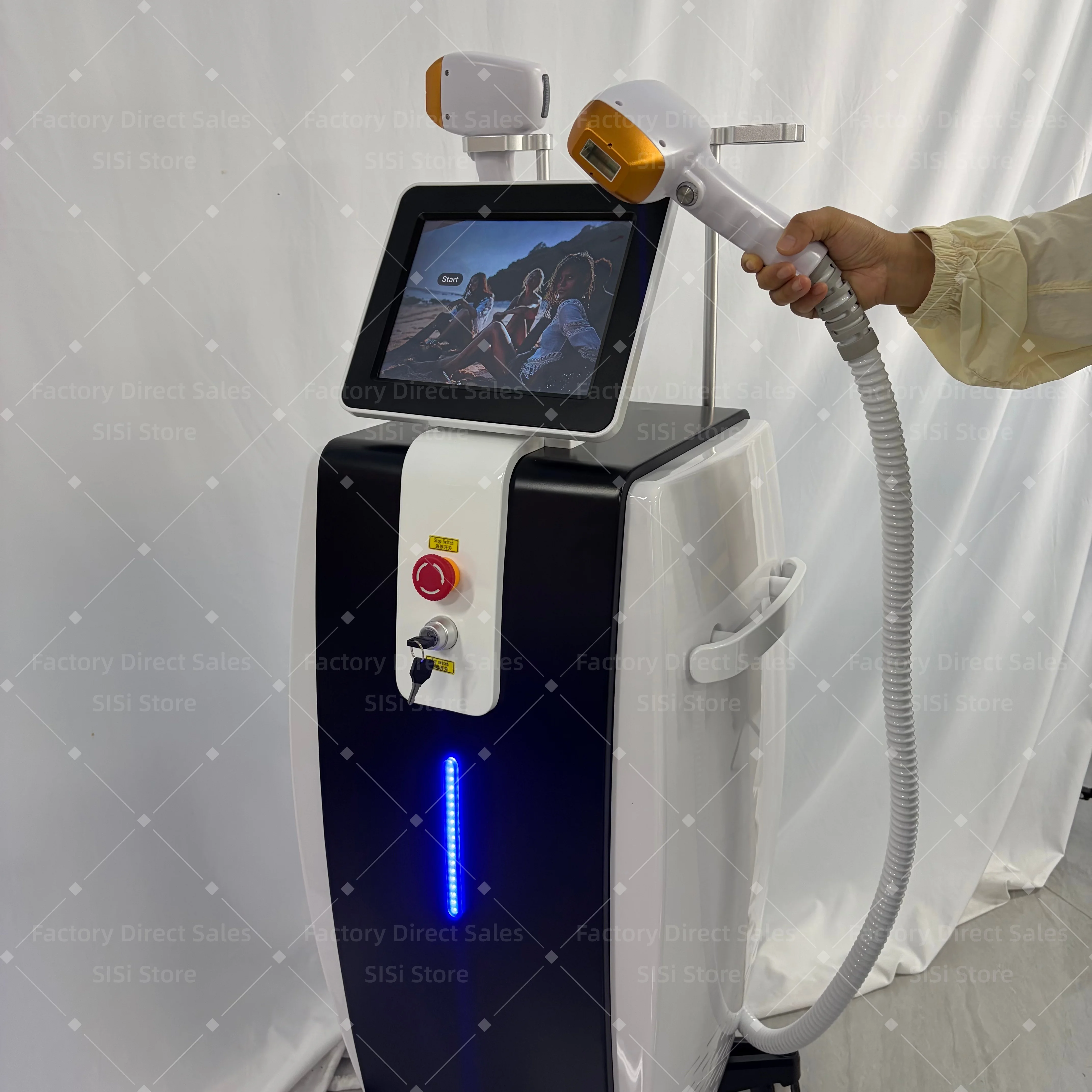 Diode Hair Removal Machine 16 Bars 5000W 3 Wavelength FAC CE RoHs Hair Removal 755 810 1064nm Diode Salon
Diode Hair Removal Machine 16 Bars 5000W 3 Wavelength FAC CE RoHs Hair Removal 755 810 1064nm Diode Salon