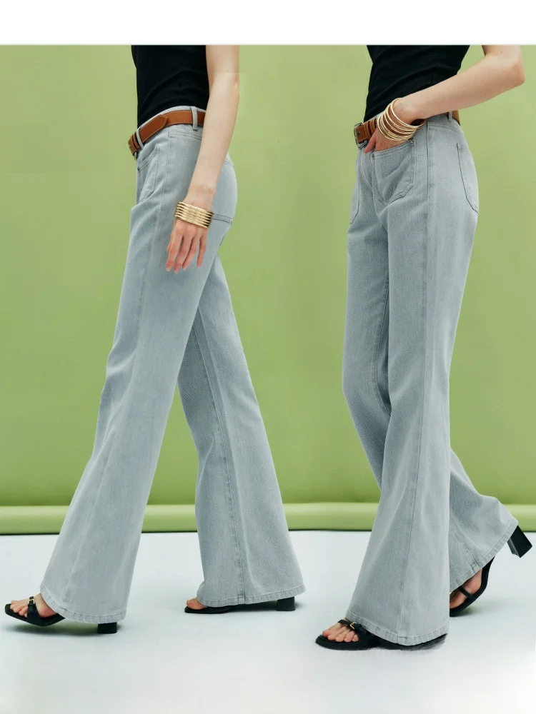 Supermodel Blue Jeans Bell Bottom Pants Comfortable Slimming Versatile Casual Washed Natural Waist Denim Fabric Wear Resistant
Supermodel Blue Jeans Bell Bottom Pants Comfortable Slimming Versatile Casual Washed Natural Waist Denim Fabric Wear Resistant
