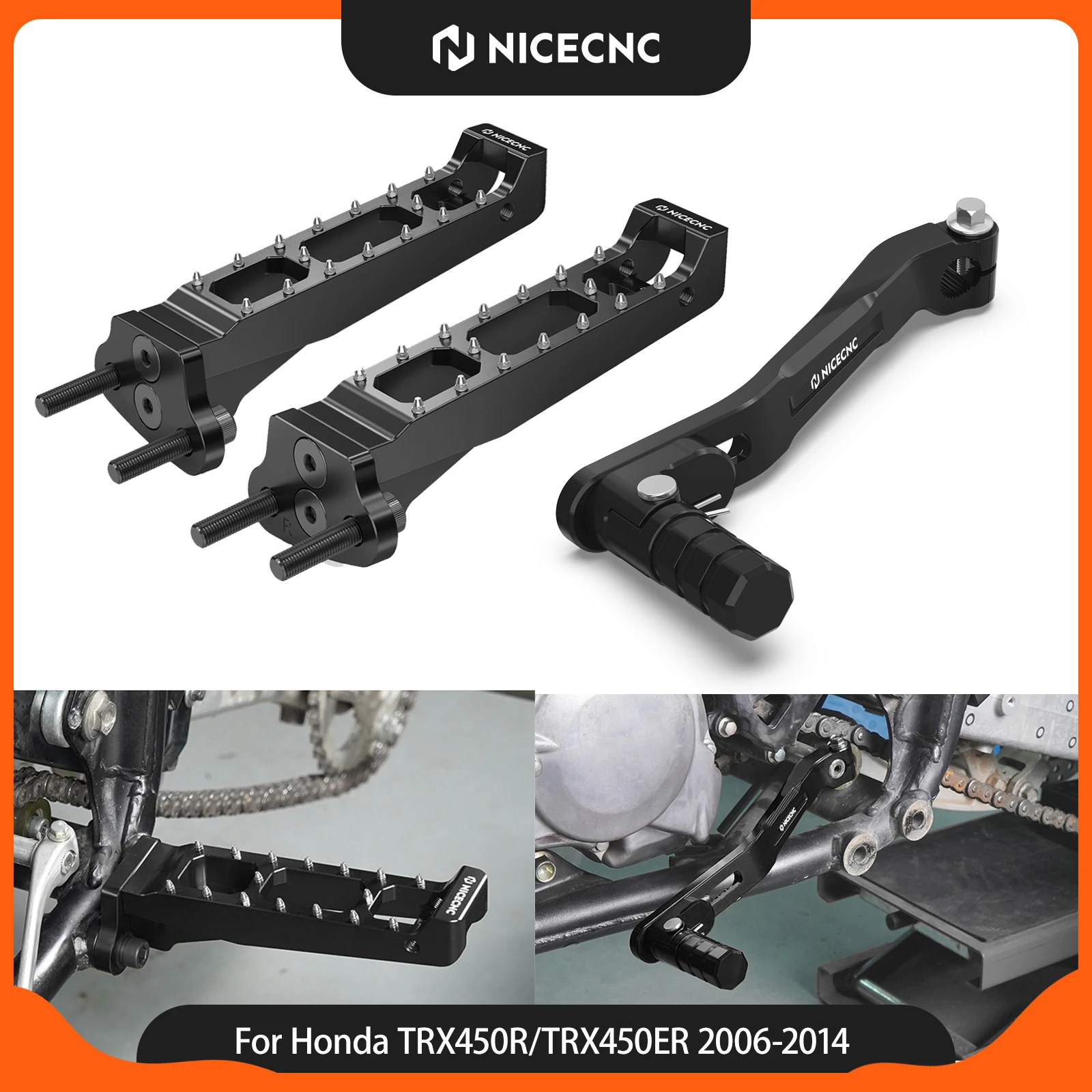NICECNC Folding Shifter Shift Lever Left Right Foot Peg Pedals Kit For Honda TRX450R TRX450ER 2006-2014 Aluminum ATV Accessories
NICECNC Folding Shifter Shift Lever Left Right Foot Peg Pedals Kit For Honda TRX450R TRX450ER 2006-2014 Aluminum ATV Accessories