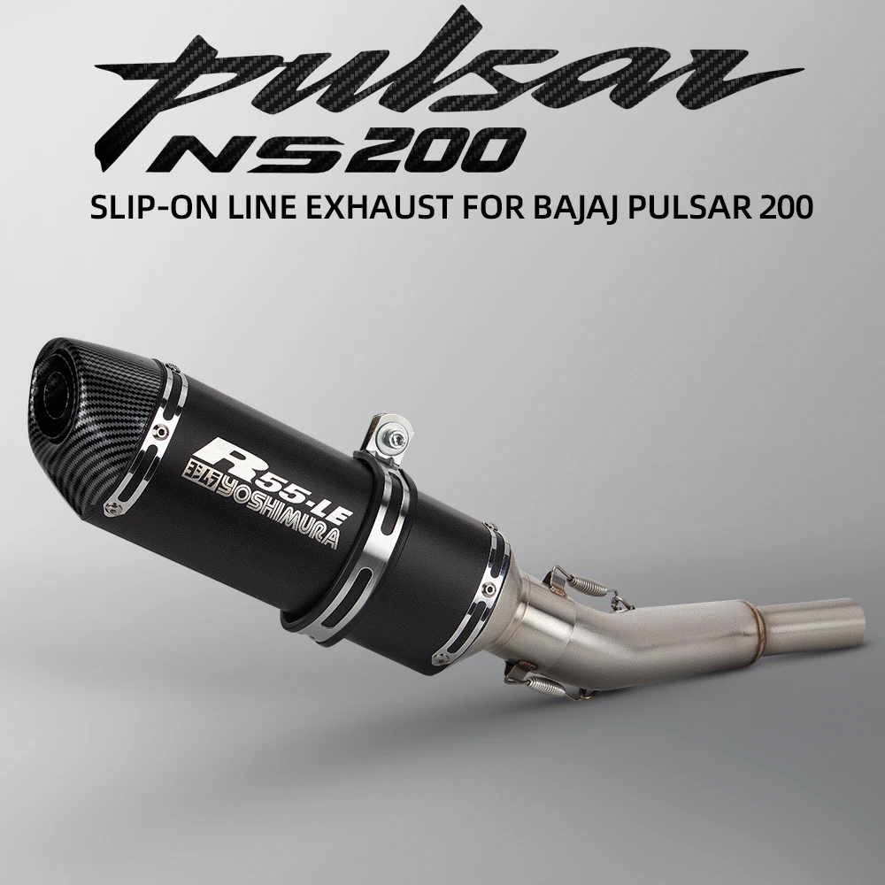 yoshimura R55 LE racing exhaust For Bajaj PULSAR NS200 motorcycle modified with straight exhaust connection manifold exhaust
yoshimura R55 LE racing exhaust For Bajaj PULSAR NS200 motorcycle modified with straight exhaust connection manifold exhaust