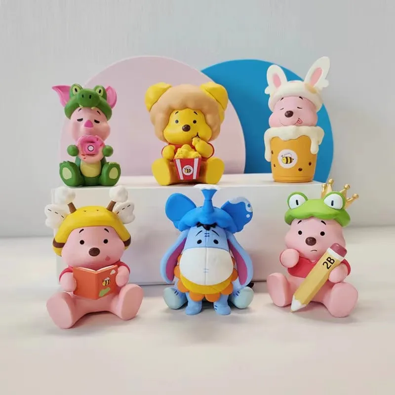 6pcs/Set Anime Movie Merchandise Winnie The Pooh Cartoon Toy Figures Handmade Honey Jar Piglet Eeyore Desktop Ornament Gift
6pcs/Set Anime Movie Merchandise Winnie The Pooh Cartoon Toy Figures Handmade Honey Jar Piglet Eeyore Desktop Ornament Gift
