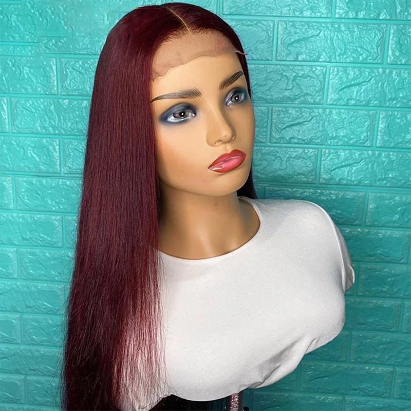 180Density Long Soft 26Inch 99J Wine Straight Lace Front Wig For Women BabyHair Heat Resistant Glueless Preplucked Daily Wig
180Density Long Soft 26Inch 99J Wine Straight Lace Front Wig For Women BabyHair Heat Resistant Glueless Preplucked Daily Wig