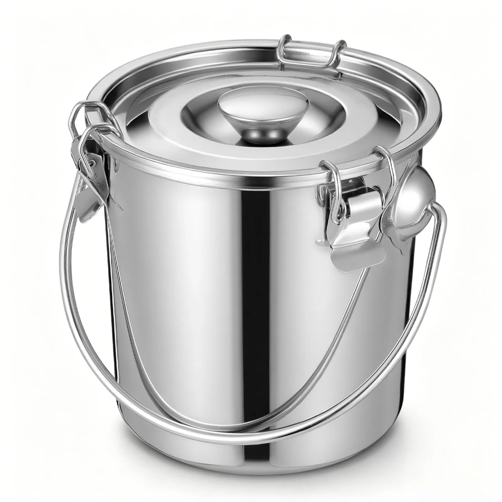 Stainless Steel Sealed Bucket Airtight Coffee Container Leak Proof Storage Canister Soup Bucket for Coffee Beans Food Storage
Stainless Steel Sealed Bucket Airtight Coffee Container Leak Proof Storage Canister Soup Bucket for Coffee Beans Food Storage