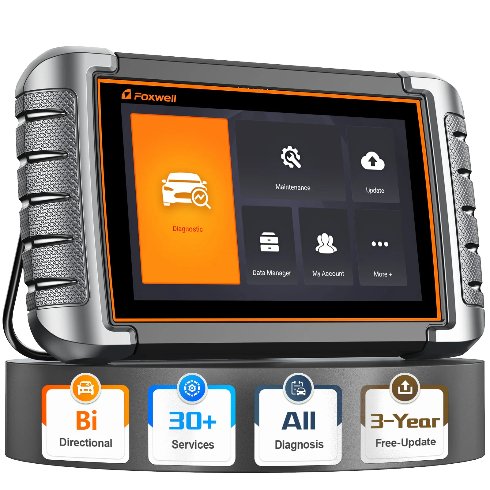 FOXWELL NT809 Двунаправленный сканер, всесистемный сканер для автомобиля с 30+ сервисми, OBD2, диагностический инструмент сканера с 3-летней обновлением
FOXWELL NT809 Двунаправленный сканер, всесистемный сканер для автомобиля с 30+ сервисми, OBD2, диагностический инструмент сканера с 3-летней обновлением