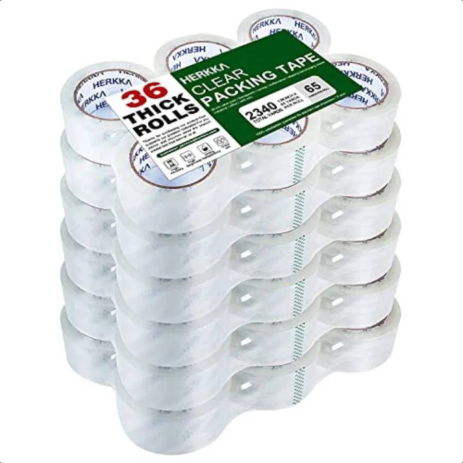 Clear Packing Tape 36 Rolls Heavy Duty Packaging Tape for Shipping Packaging Moving Sealing Thicker Clear Packing Tape 1.88 inc
Clear Packing Tape 36 Rolls Heavy Duty Packaging Tape for Shipping Packaging Moving Sealing Thicker Clear Packing Tape 1.88 inc