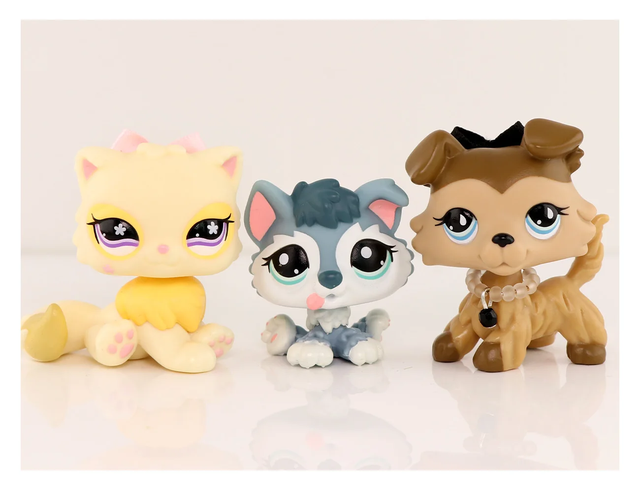 3x Animal Pets Persian Cat #763 Collie #893 Blue Husky 2036 Toys With Bow Necklace Accessories
3x Animal Pets Persian Cat #763 Collie #893 Blue Husky 2036 Toys With Bow Necklace Accessories