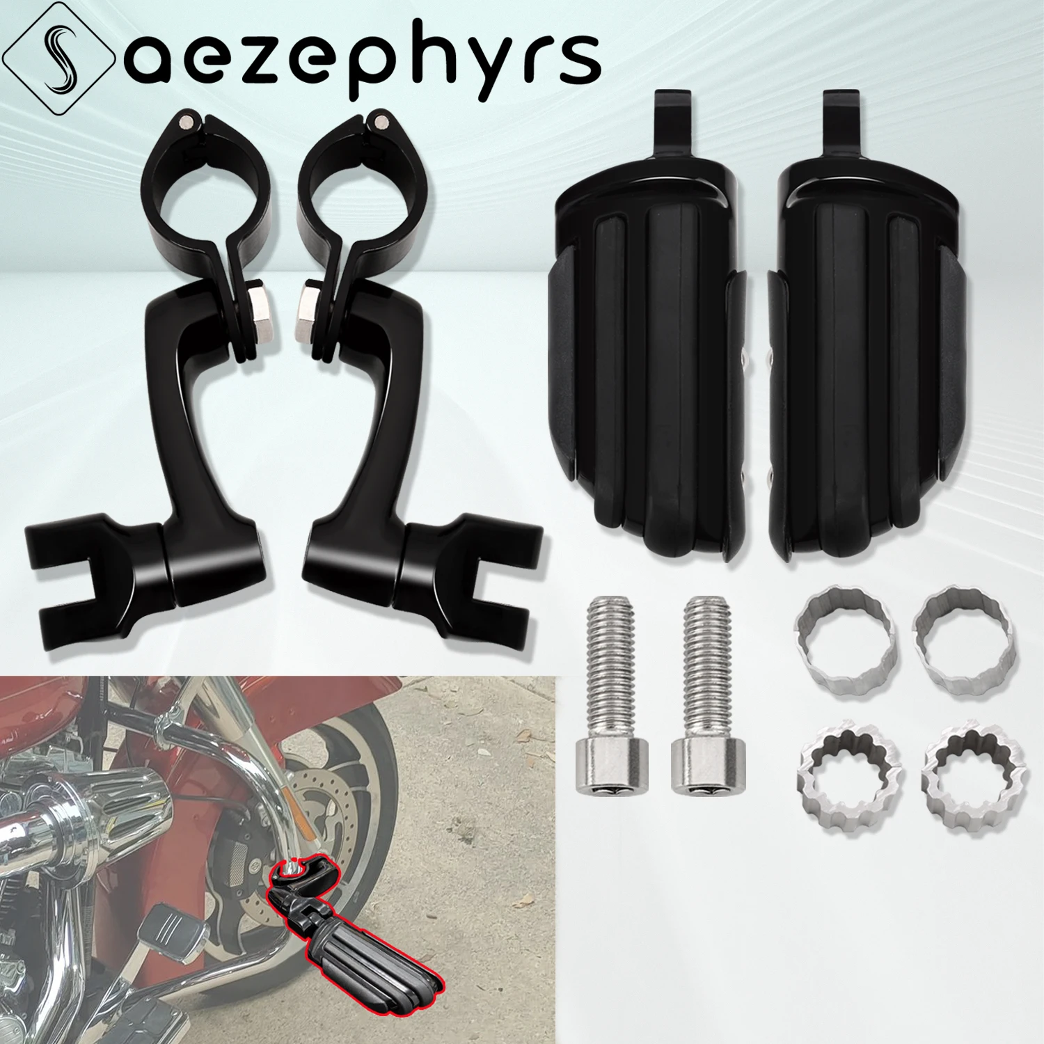 Motorcycle Adjustable Highway FootPegs 25-35mm 1.25" Crash Bar Footrest For Harley Touring Sportster Dyna Softail Honda Yamaha
Motorcycle Adjustable Highway FootPegs 25-35mm 1.25" Crash Bar Footrest For Harley Touring Sportster Dyna Softail Honda Yamaha