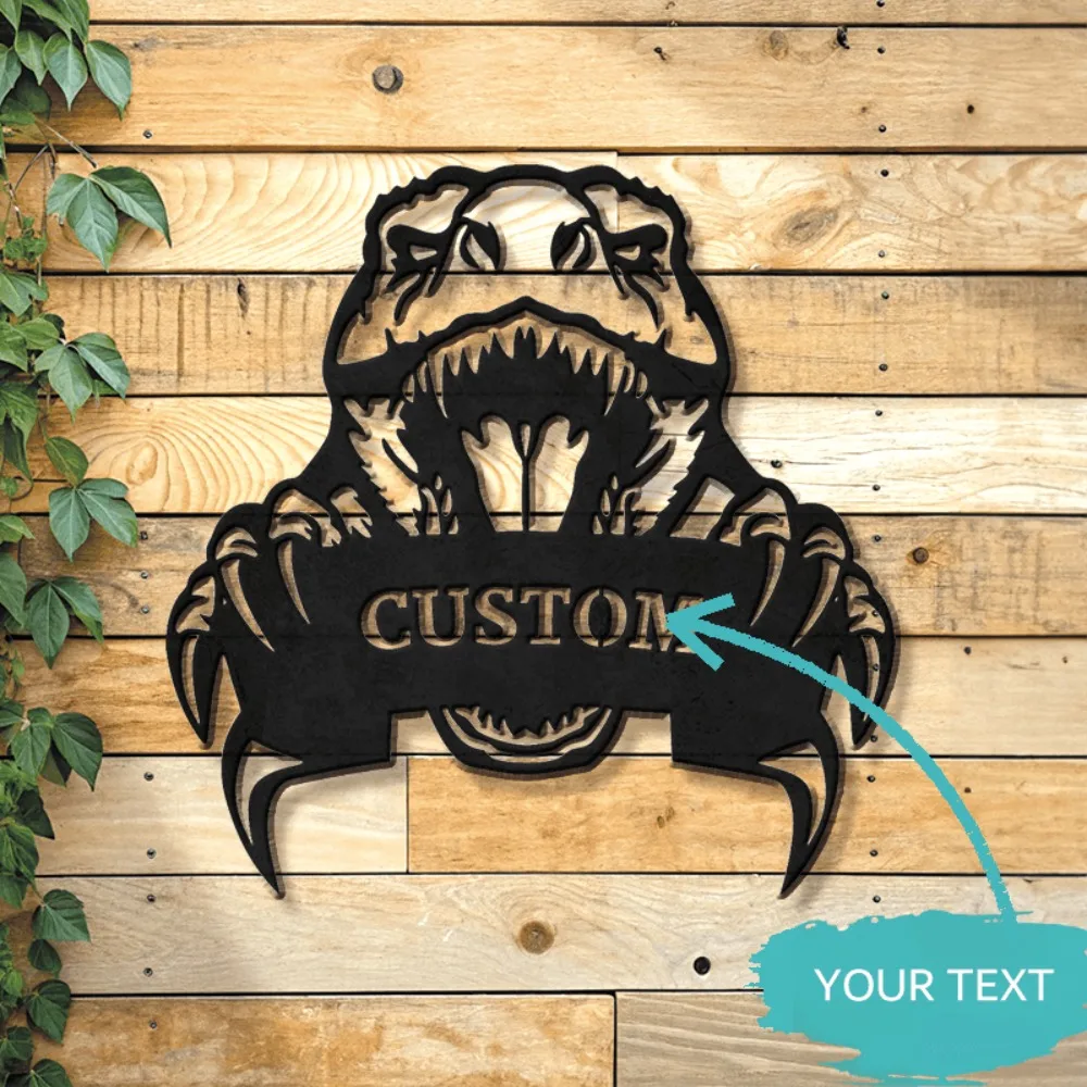 Custom Personalized Dinosaur Metal Sign with Custom Text Rustic - Modern Blend for Home Office Indoor Outdoor Wall Art Gift
Custom Personalized Dinosaur Metal Sign with Custom Text Rustic - Modern Blend for Home Office Indoor Outdoor Wall Art Gift