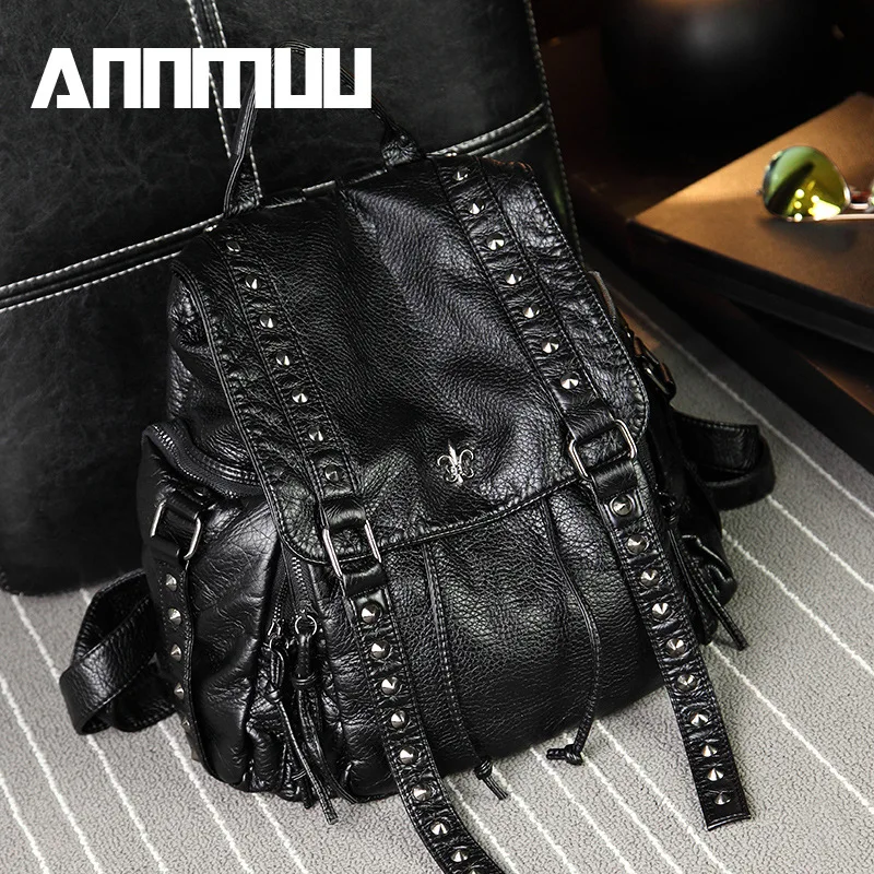 New Fashion Women Backpacks Washed Leather Backpacks Lady Girls Travel Women Bags Rivet Backpacks Student School Bag Hot
New Fashion Women Backpacks Washed Leather Backpacks Lady Girls Travel Women Bags Rivet Backpacks Student School Bag Hot
