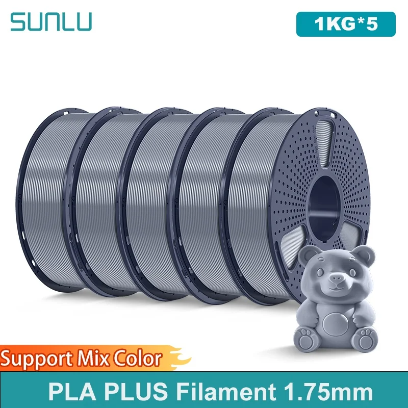 SUNLU 5 кг PLA PLUS/прозрачная нить, катушка 1,75 мм, 1000 г (2,2 фунта), высокая прочность, аккуратно намотанная нить, подходит для большинства принтеров FDM
SUNLU 5 кг PLA PLUS/прозрачная нить, катушка 1,75 мм, 1000 г (2,2 фунта), высокая прочность, аккуратно намотанная нить, подходит для большинства принтеров FDM