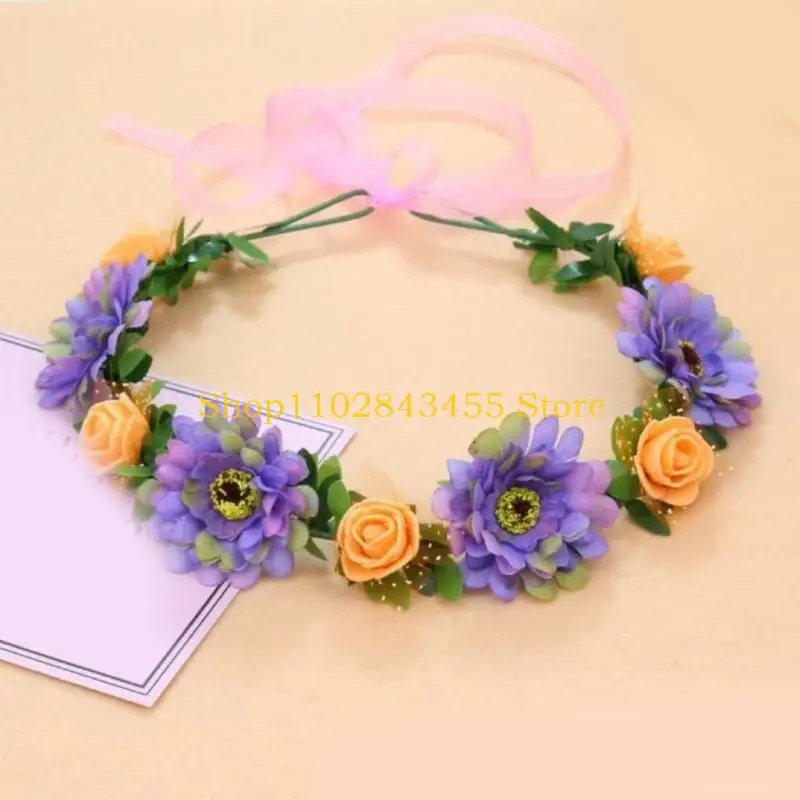 49MC Цветочные повязки на голову Невеста Цветочная корона Свадебные цветочные гирлянды для ларька рынка
49MC Цветочные повязки на голову Невеста Цветочная корона Свадебные цветочные гирлянды для ларька рынка