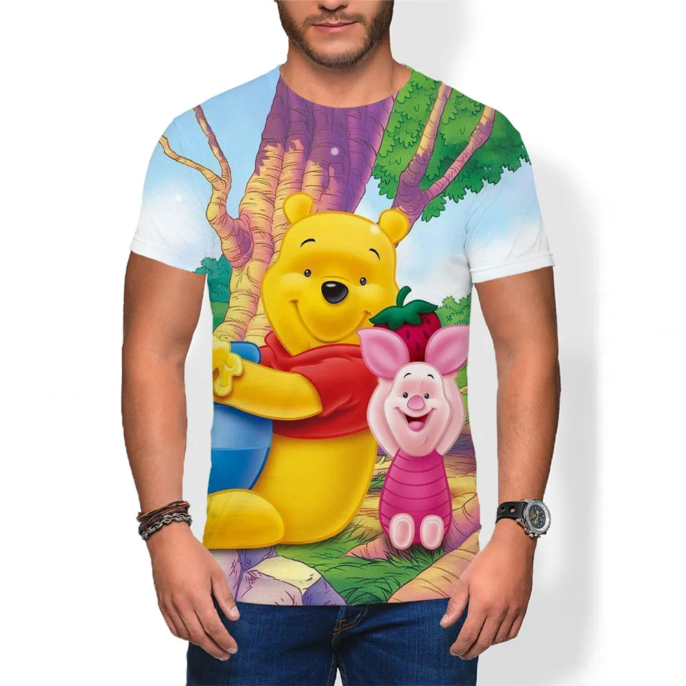 Disney Winnie The Pooh Men's Crew Neck Loose T Shirt Summer Fashion Cartoon T Shirt Unisex Top Short Sleeve 3D Printed T Shirt
Disney Winnie The Pooh Men's Crew Neck Loose T Shirt Summer Fashion Cartoon T Shirt Unisex Top Short Sleeve 3D Printed T Shirt