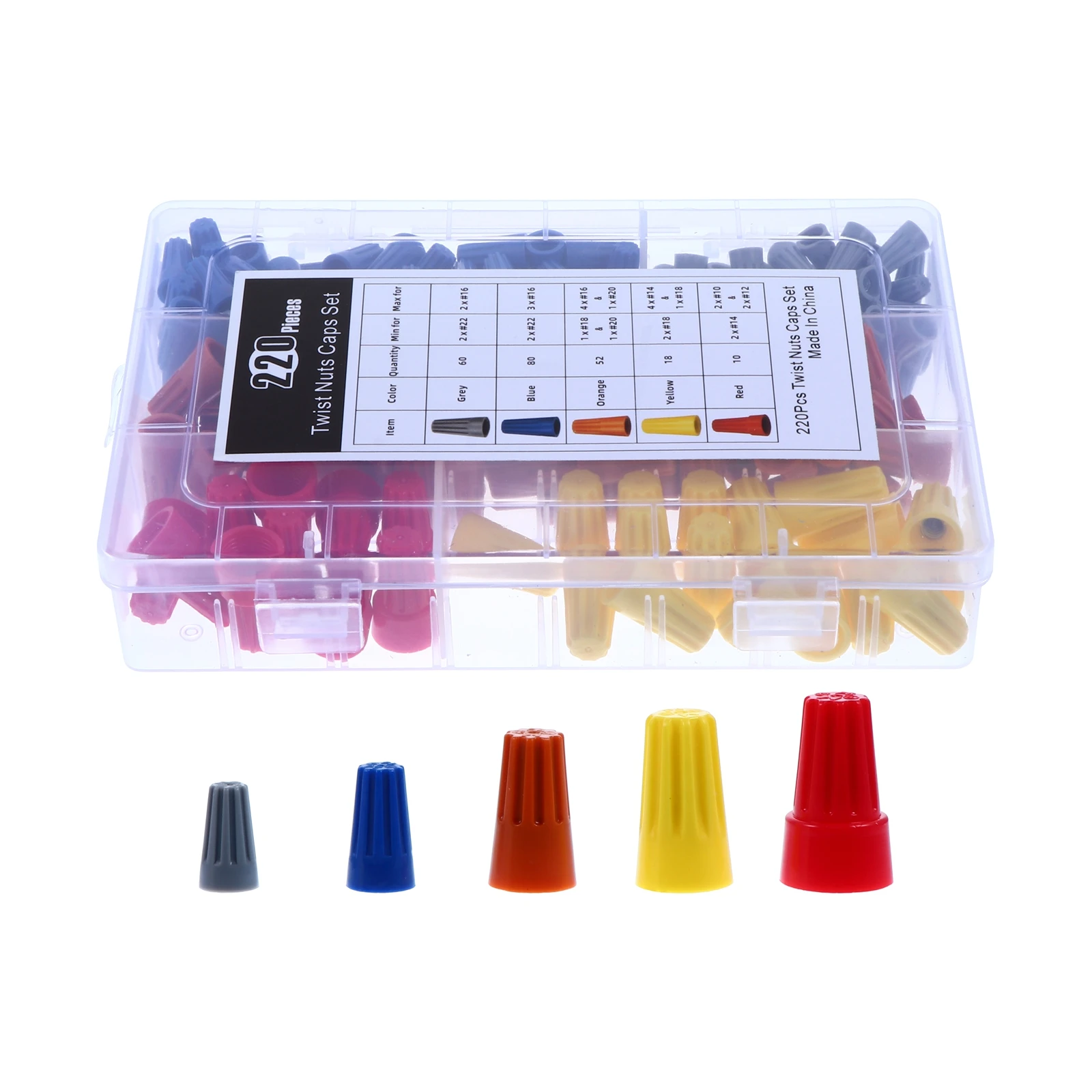 Nylon Wire Connector Terminal Screw Type Crimping Cap Waterproof Flame retardant Insulating Color Coded Spring
Nylon Wire Connector Terminal Screw Type Crimping Cap Waterproof Flame retardant Insulating Color Coded Spring