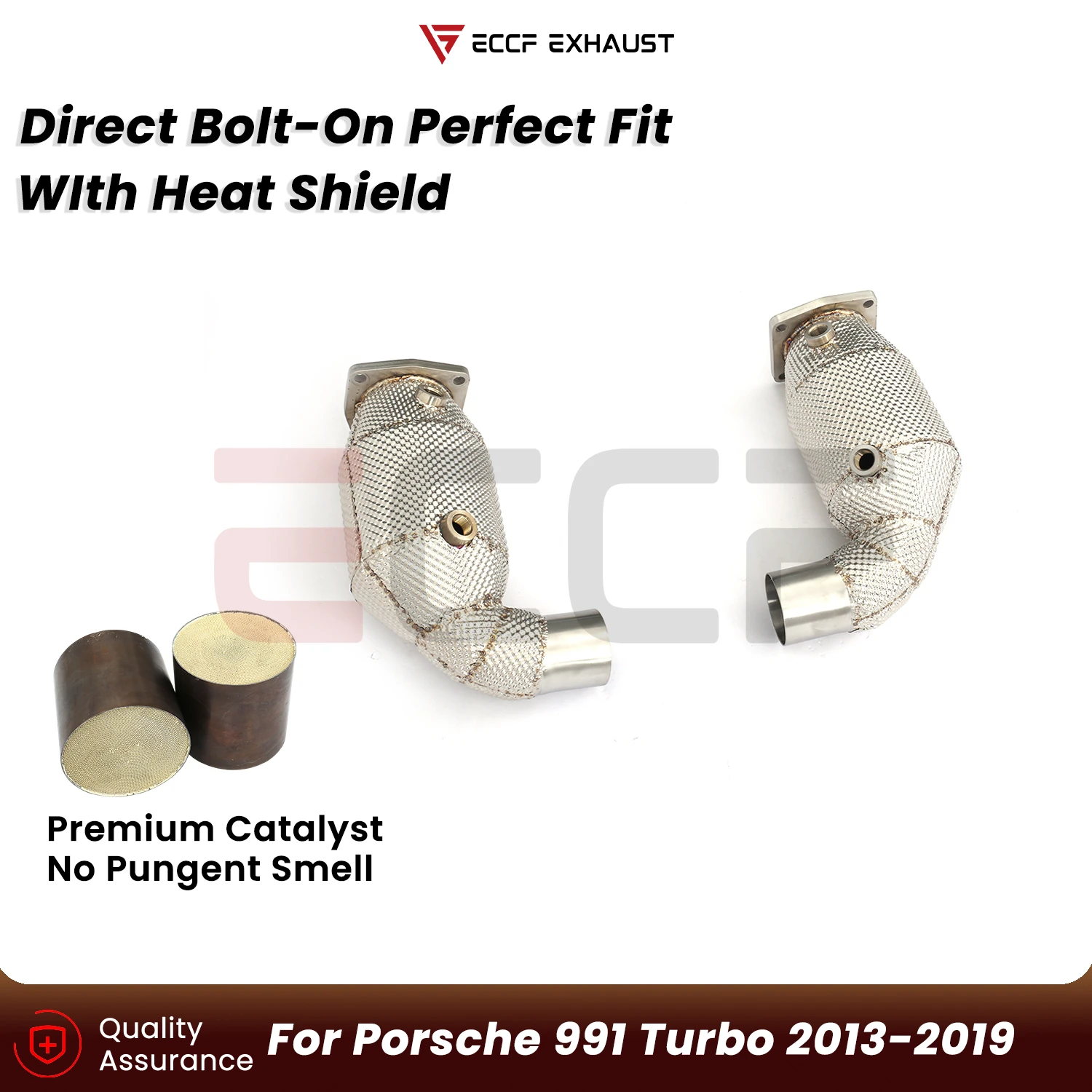 Sporty Downpipe With Heat Shield For Porsche 991 Turbo 2013-2019 Aggressive Exhaust Sound Plug and Play Upgrade Performance
Sporty Downpipe With Heat Shield For Porsche 991 Turbo 2013-2019 Aggressive Exhaust Sound Plug and Play Upgrade Performance