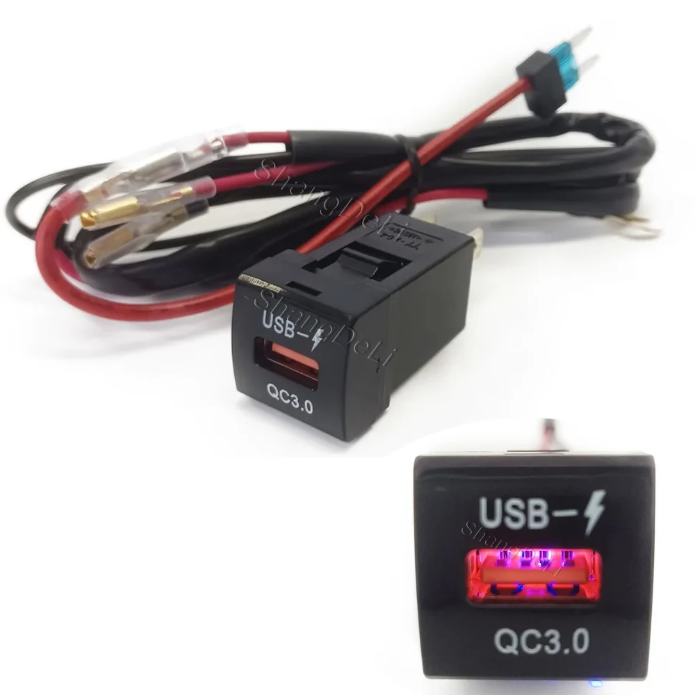 Синий светодиодный USB-адаптер QC3.0 с одним портом для зарядки телефона в автомобиль, подходит для Toyota Corolla, автомобильные аксессуары
Синий светодиодный USB-адаптер QC3.0 с одним портом для зарядки телефона в автомобиль, подходит для Toyota Corolla, автомобильные аксессуары