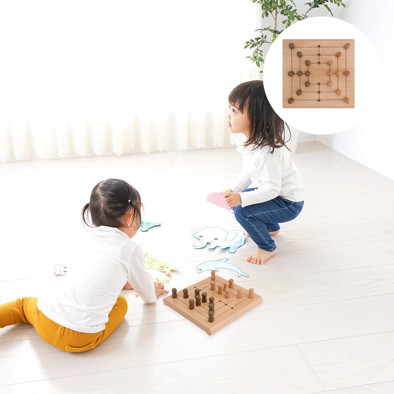 1Set Children Party Wooden Chessboard Educational Board Game Plaything for Logical Thinking Skill Development Entertainment
1Set Children Party Wooden Chessboard Educational Board Game Plaything for Logical Thinking Skill Development Entertainment