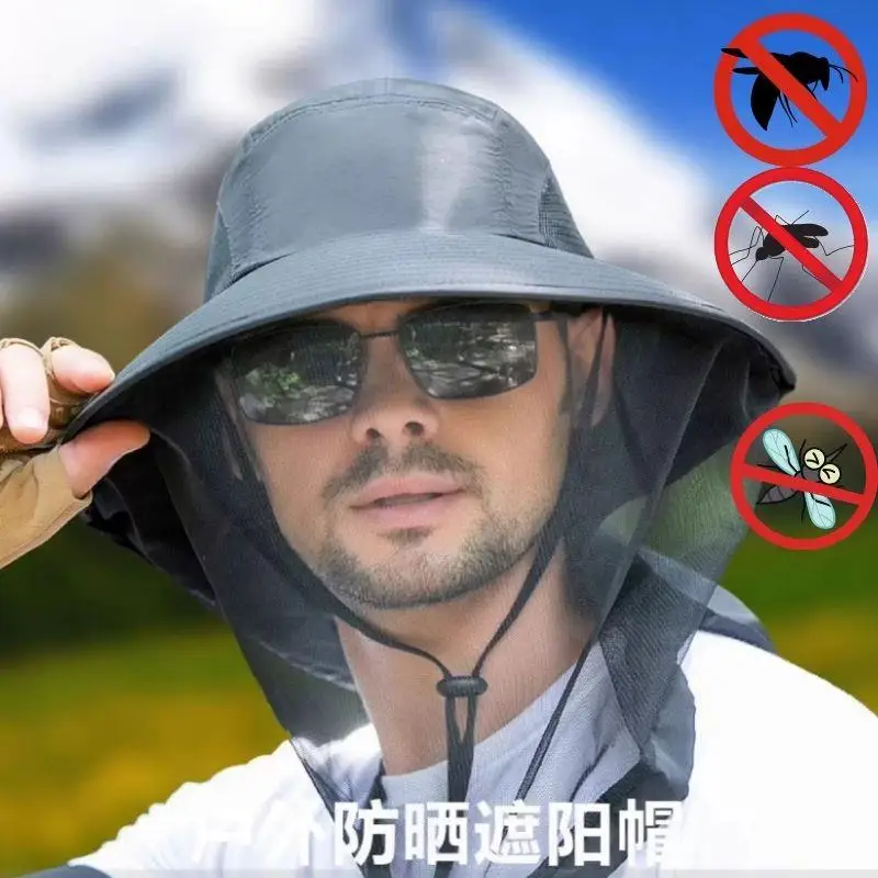 Mosquito Prevention Cap For Fishing Insect Protective Cap Mosquito Head Net Full-Mesh Drawstring Windproof Strap Beekeeping
Mosquito Prevention Cap For Fishing Insect Protective Cap Mosquito Head Net Full-Mesh Drawstring Windproof Strap Beekeeping
