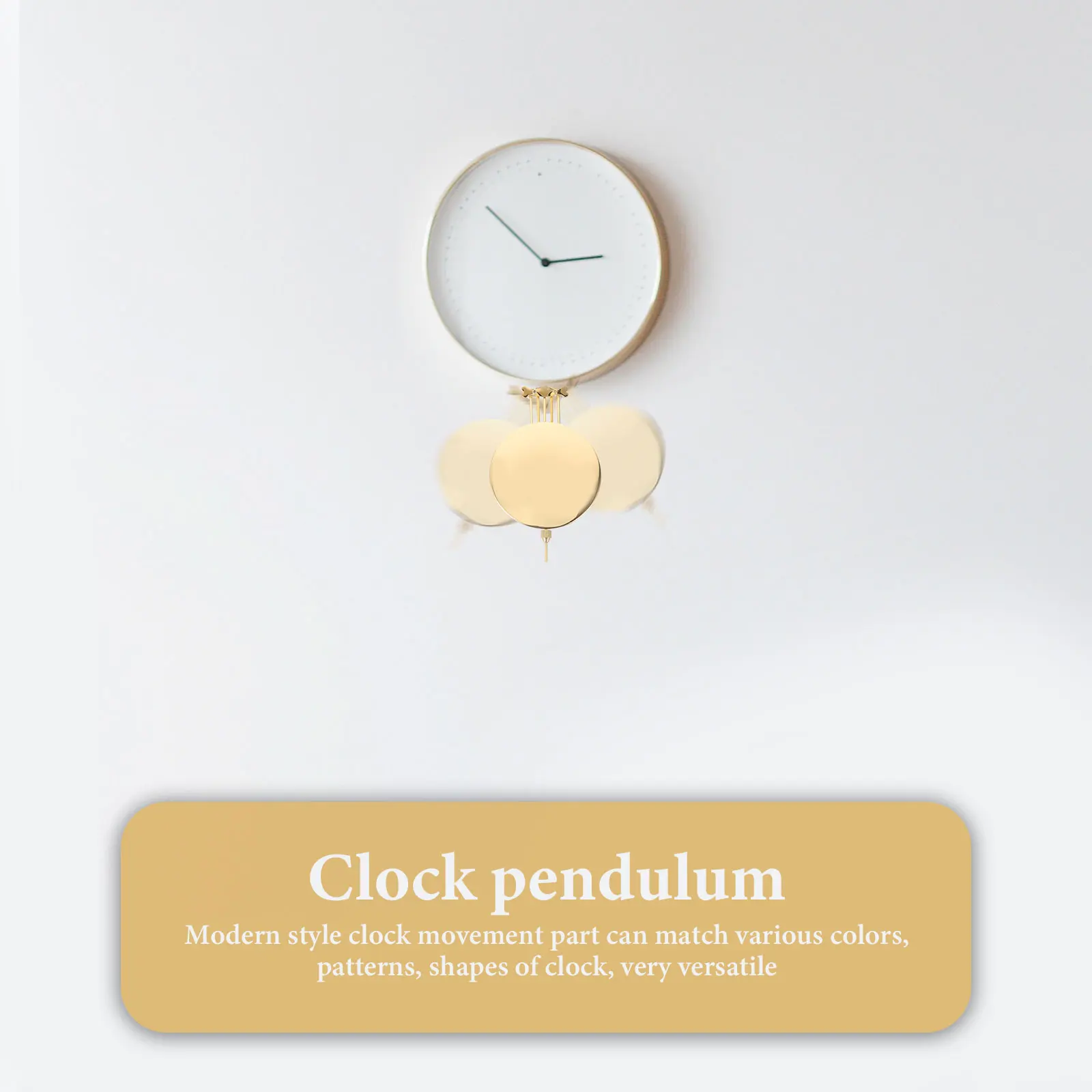 Wall Clock Metal Pendulum Replacement Part Simple Fashionable Design Durable and Versatile Clock Supply Pendulum
Wall Clock Metal Pendulum Replacement Part Simple Fashionable Design Durable and Versatile Clock Supply Pendulum