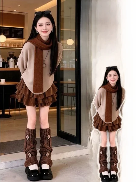 plus Size Faionable Korean Sle Spring New Arrival Set with Lace Hem f Skirt And Batwing Sve Knitwear for plus Size ...
plus Size Faionable Korean Sle Spring New Arrival Set with Lace Hem f Skirt And Batwing Sve Knitwear for plus Size ...