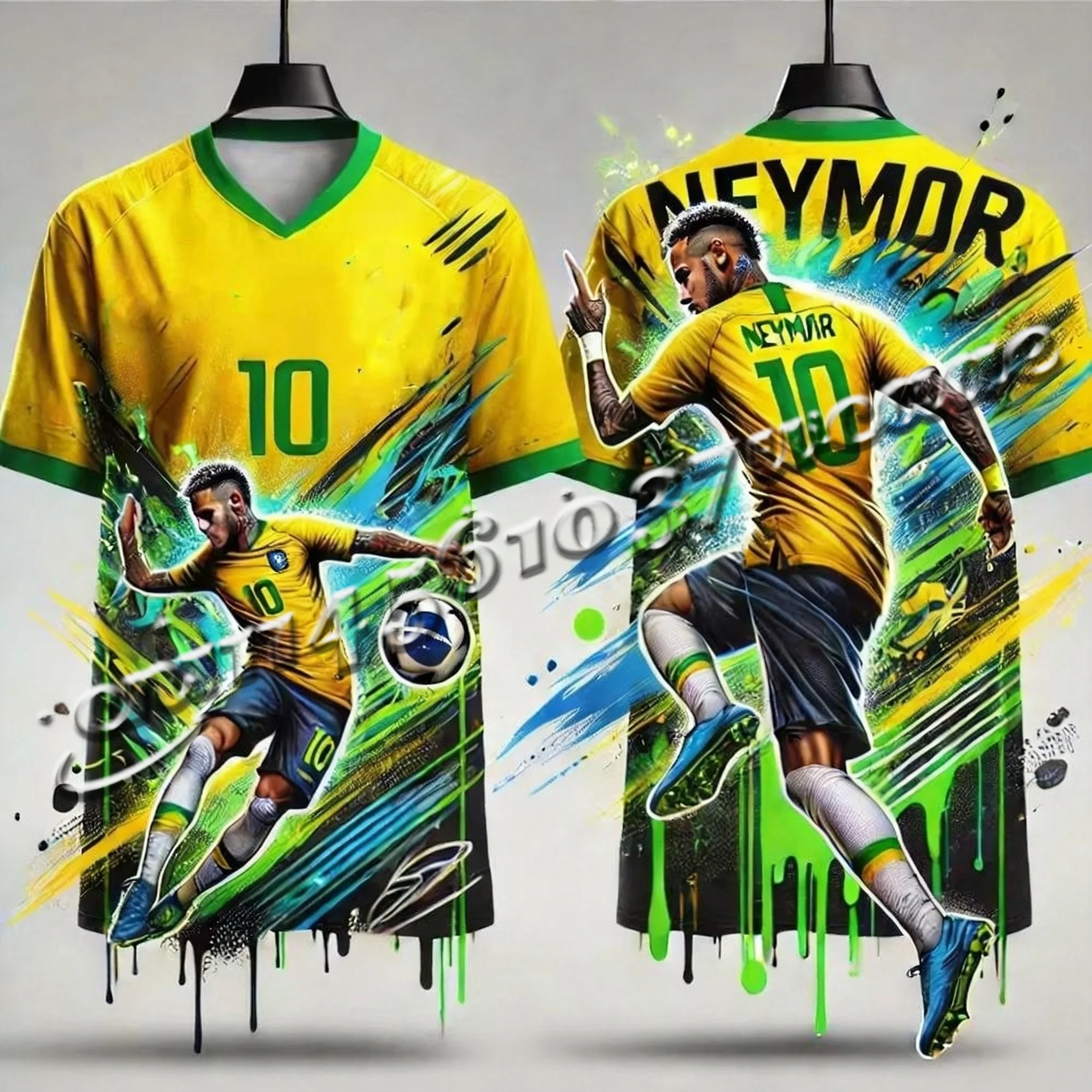 New Men's Sports Neymar Football Jersey, Brazil Football Jersey Street Graffiti ClothingSpecial Football Jersey FamilyMatching
New Men's Sports Neymar Football Jersey, Brazil Football Jersey Street Graffiti ClothingSpecial Football Jersey FamilyMatching