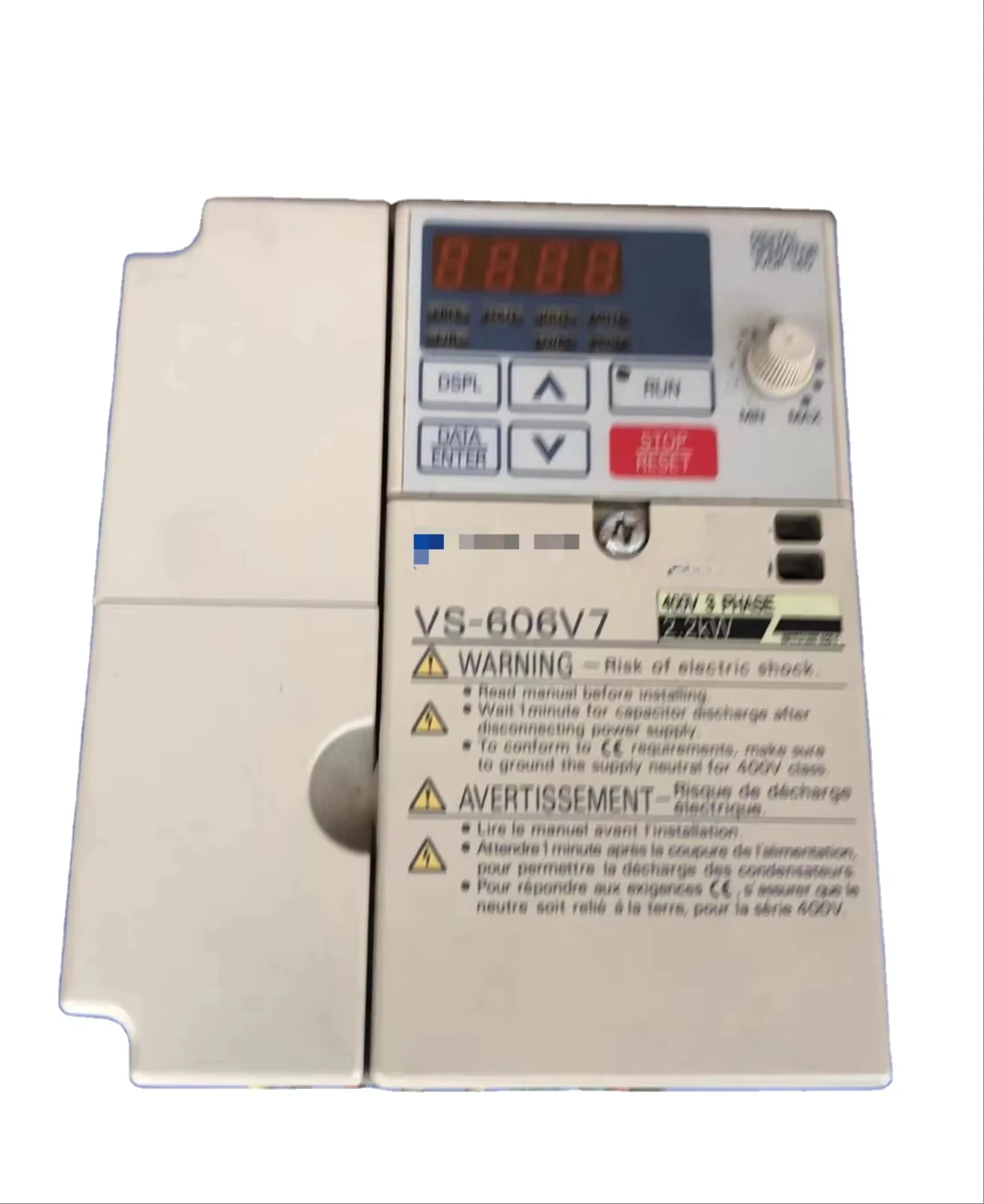 New Original CIMR-V7AT42P2 5.5kW AC Frequency Inverter VFD 400V Variable Speed Drive in Stock
New Original CIMR-V7AT42P2 5.5kW AC Frequency Inverter VFD 400V Variable Speed Drive in Stock