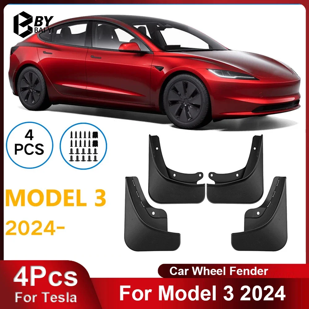 4Pcs Car Fender Suitable for Tesla Model 3 2024 Car Tire Fender Leather Tile Modification
4Pcs Car Fender Suitable for Tesla Model 3 2024 Car Tire Fender Leather Tile Modification