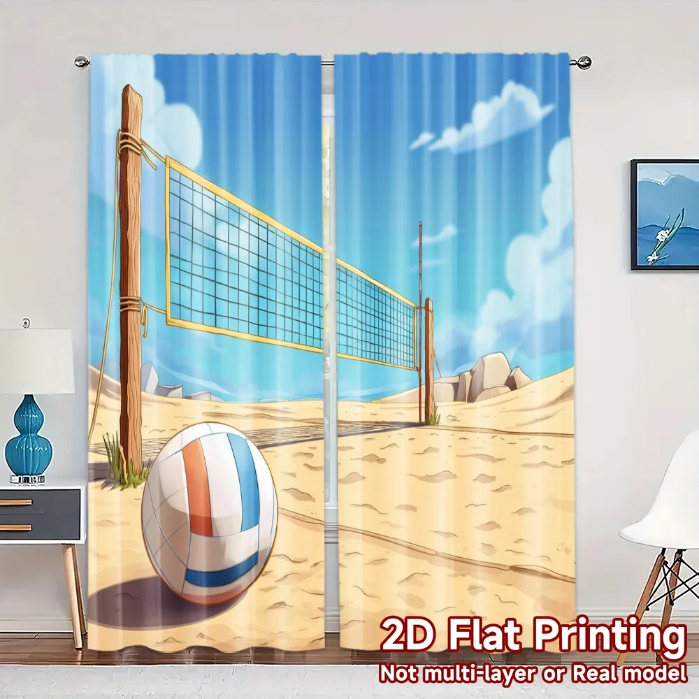 2pcs, 2D FLAT PRINTING Curtains (Without Rod) BeachVolley Print Modern Curtains 100% Polyester Curtains Gifts Ldeal for Kitchen,
2pcs, 2D FLAT PRINTING Curtains (Without Rod) BeachVolley Print Modern Curtains 100% Polyester Curtains Gifts Ldeal for Kitchen,