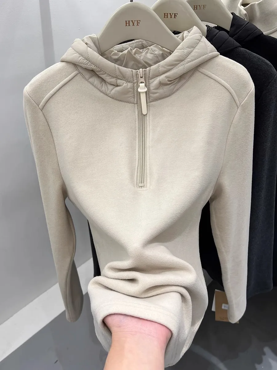 Slim Fit Color Hoodie Sweatshirt Half Zipper Versatile Casual Streetwear Korean Style Long Sleeve Polyester Fiber
Slim Fit Color Hoodie Sweatshirt Half Zipper Versatile Casual Streetwear Korean Style Long Sleeve Polyester Fiber