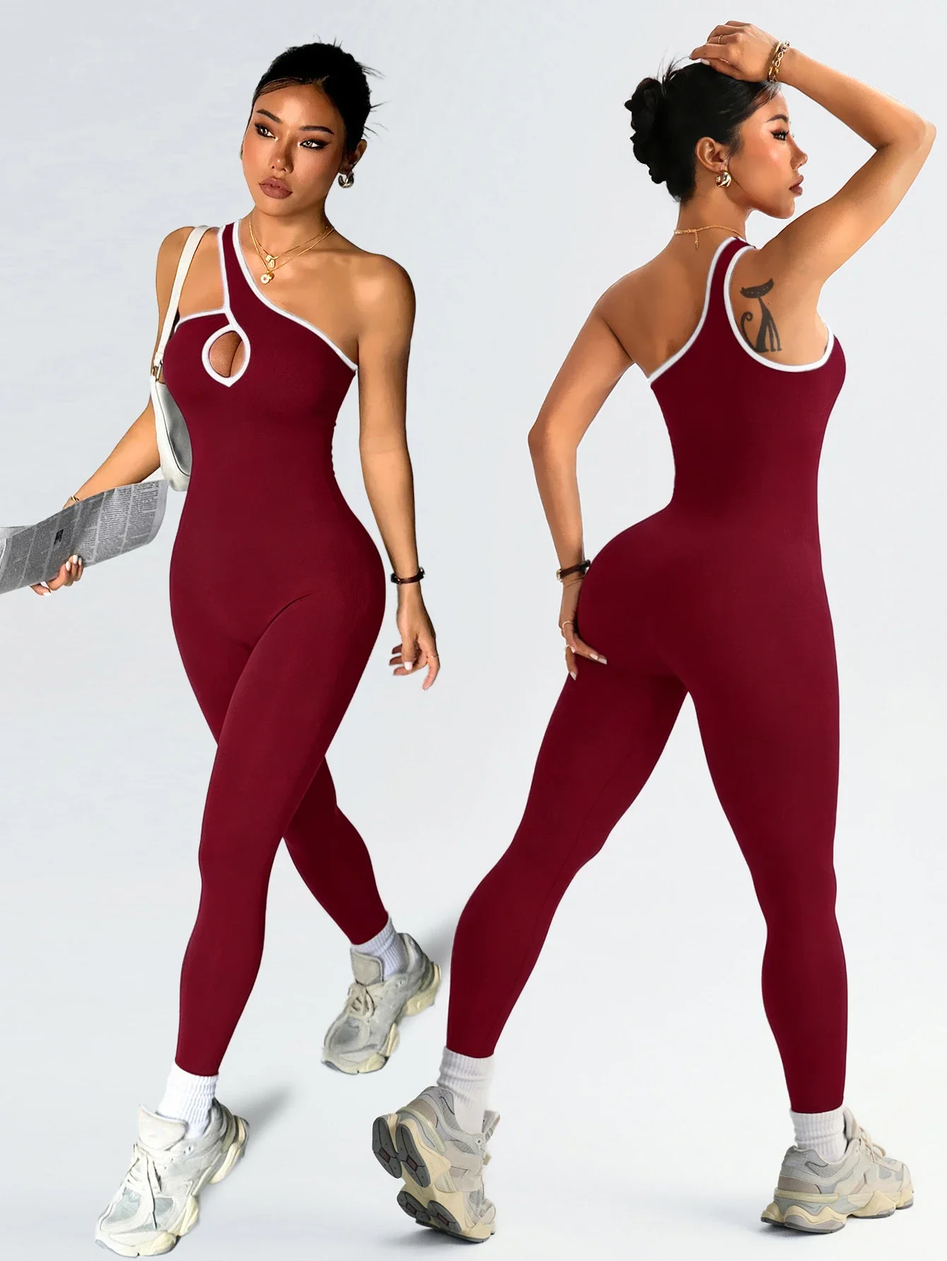 Women Seamless Yoga Jumpsuit Workout Bodysuit Tummy Control Butt-Lifting Gym Clothes Sleek Sportswear Striped Athletic Outfit
Women Seamless Yoga Jumpsuit Workout Bodysuit Tummy Control Butt-Lifting Gym Clothes Sleek Sportswear Striped Athletic Outfit