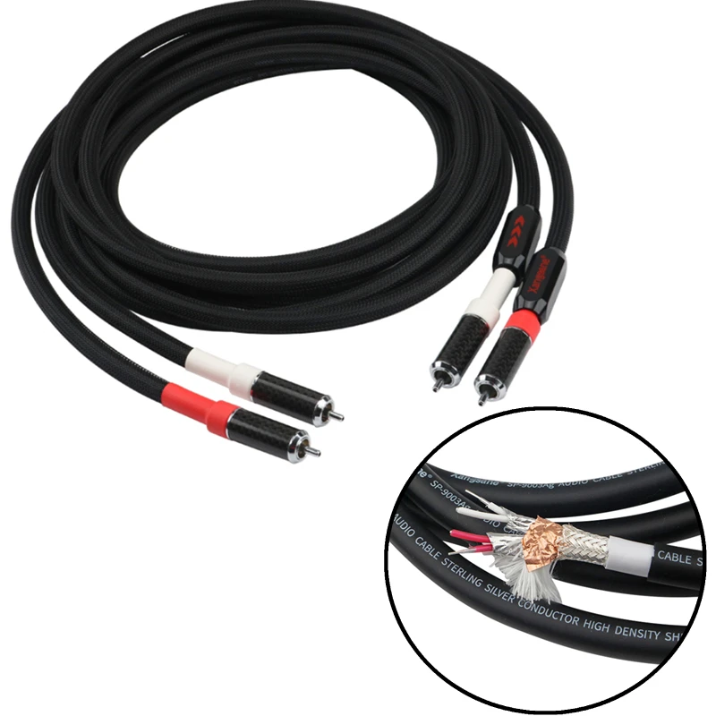 Hi-end 6N чистый серебряный RCA кабель HiFi аудио интерсоединение линия углеродное волокно родиевое покрытие вилка
Hi-end 6N чистый серебряный RCA кабель HiFi аудио интерсоединение линия углеродное волокно родиевое покрытие вилка