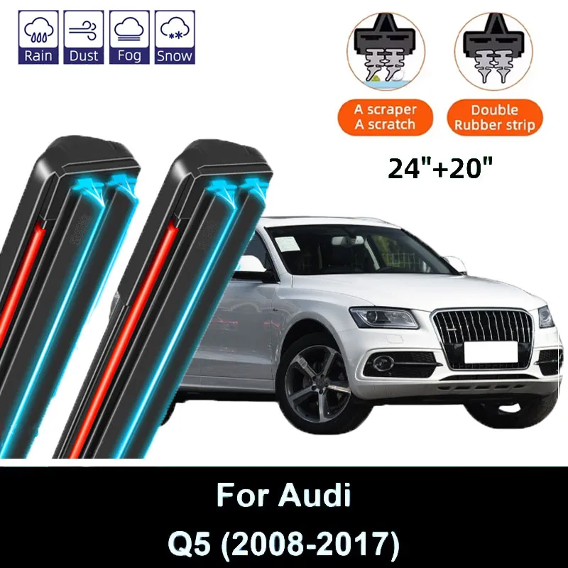 2PCS Car Wiper Blades for 2008-2017 Audi Q5 Rear Windshield Wipers Double Rubber Car Accessories 2012 2013 2014 2015 2016 2017
2PCS Car Wiper Blades for 2008-2017 Audi Q5 Rear Windshield Wipers Double Rubber Car Accessories 2012 2013 2014 2015 2016 2017