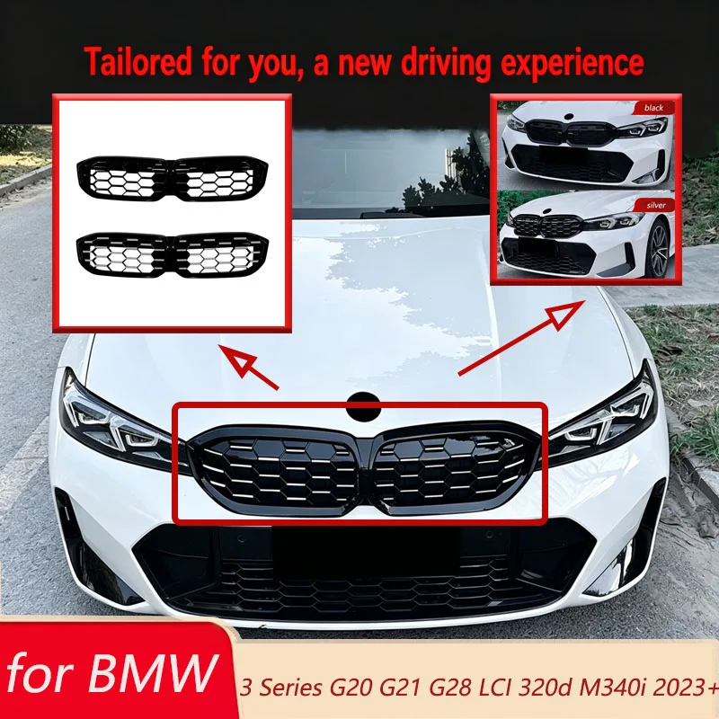 Car Front Grille Diamond Style for BMW 3 Series G20 G21 G28 LCI 330i 320d M340i 2023+ Racing Grills Body Kit Tuning Automobiles
Car Front Grille Diamond Style for BMW 3 Series G20 G21 G28 LCI 330i 320d M340i 2023+ Racing Grills Body Kit Tuning Automobiles