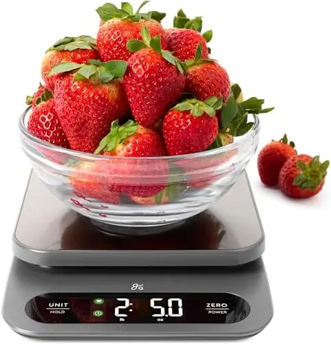 Greater Goods Digital Kitchen Scale - 10kg, 1g Precision, Stainless Steel
Greater Goods Digital Kitchen Scale - 10kg, 1g Precision, Stainless Steel