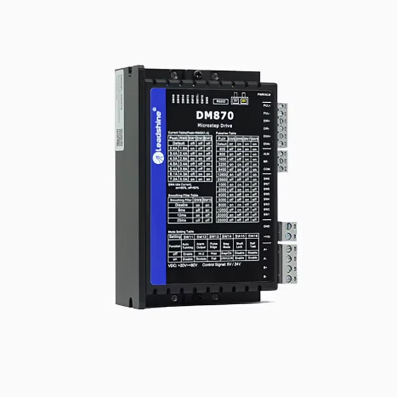 Драйвер двухфазного шагового двигателя DM870V3.0, совместимый с шаговым двигателем 57 86.
Драйвер двухфазного шагового двигателя DM870V3.0, совместимый с шаговым двигателем 57 86.