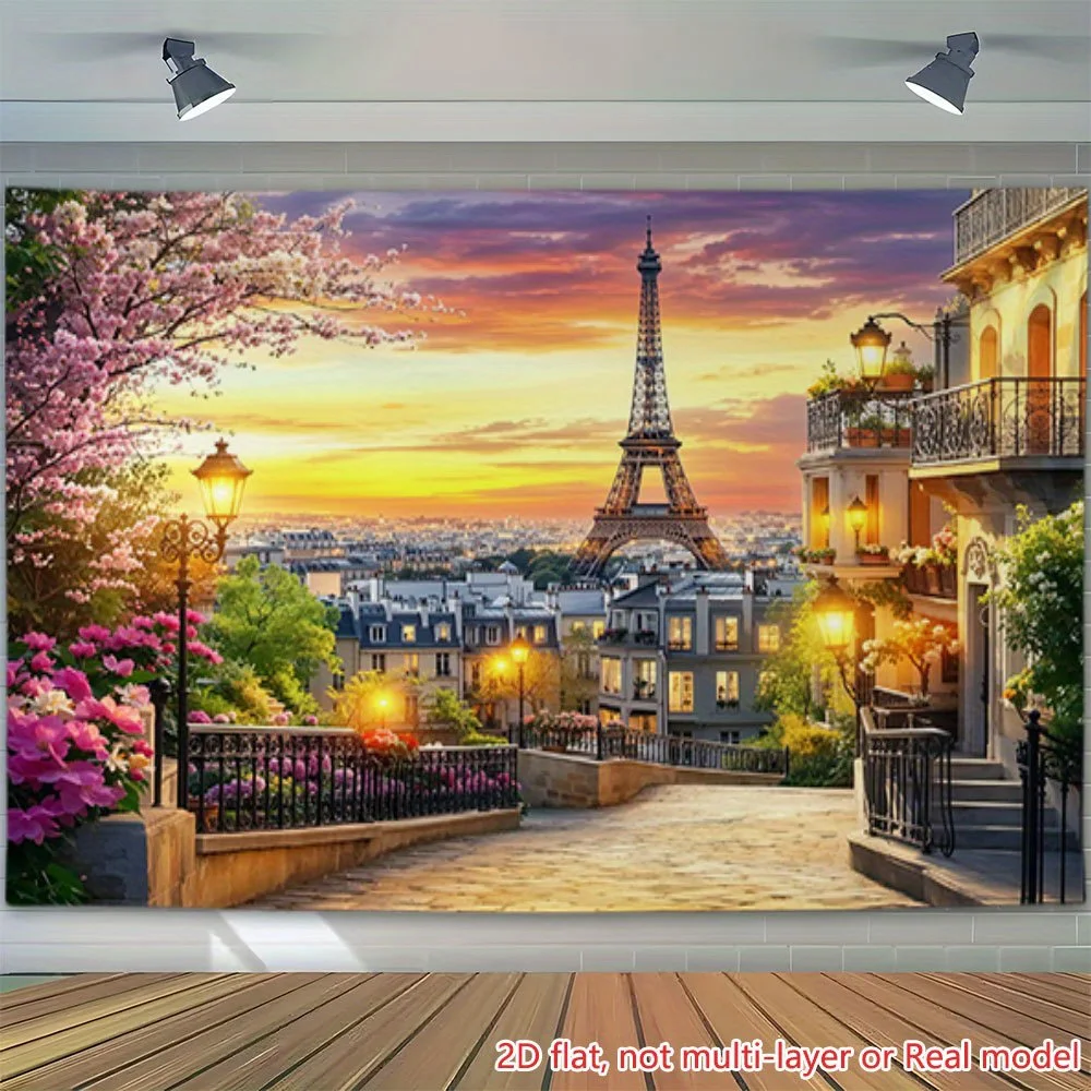 2D flat printing party banner B2P product - Large-sized garage with the Eiffel Tower in the Paris sunset scene
2D flat printing party banner B2P product - Large-sized garage with the Eiffel Tower in the Paris sunset scene