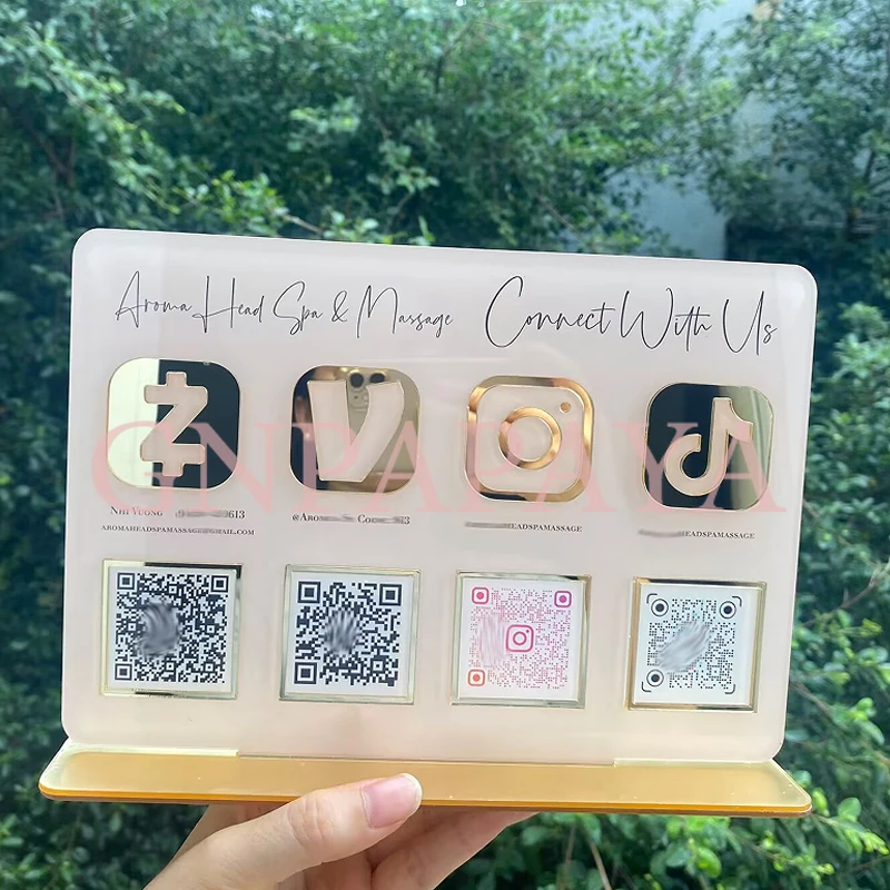Custom Personalized Reception Desk Business Social Media Payment Qr Code Acrylic Signs Company Cashier Counter Sign Party Decor
Custom Personalized Reception Desk Business Social Media Payment Qr Code Acrylic Signs Company Cashier Counter Sign Party Decor