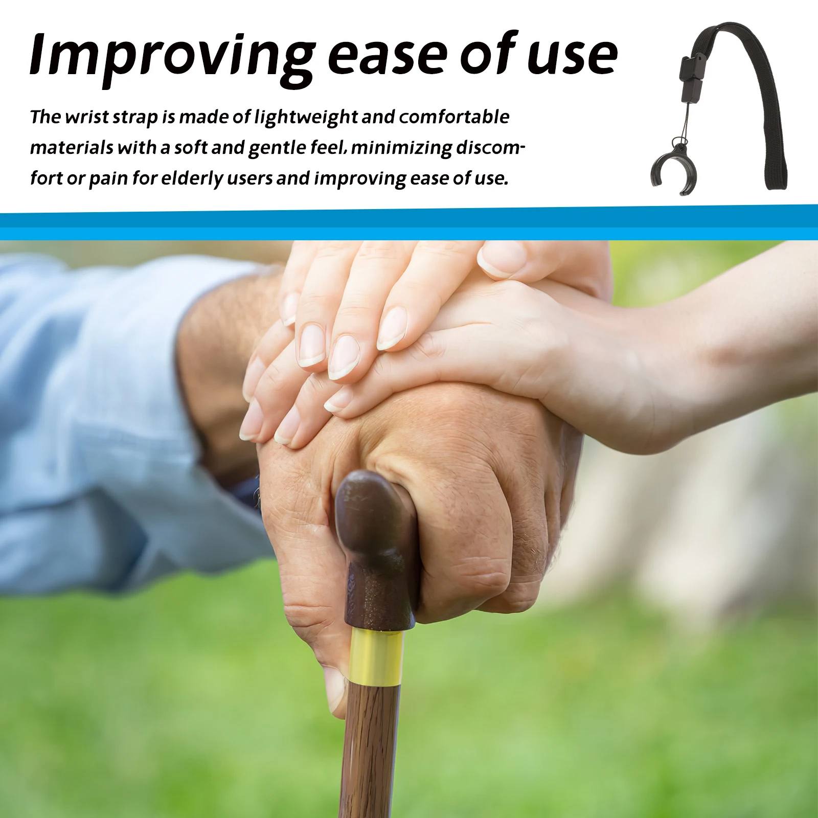 2pcs Hiking Pole Hanging Rope Cane Lanyard Walking Stick Wristbands Anti-lost Straps Lightweight Materials Secure Fit Elderly
2pcs Hiking Pole Hanging Rope Cane Lanyard Walking Stick Wristbands Anti-lost Straps Lightweight Materials Secure Fit Elderly
