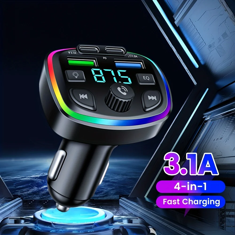 Автомобильный Bluetooth FM-трансмиттер с функцией ответа на звонки. Может заряжать мобильные телефоны, планшеты и другие электронные устройства.
Автомобильный Bluetooth FM-трансмиттер с функцией ответа на звонки. Может заряжать мобильные телефоны, планшеты и другие электронные устройства.