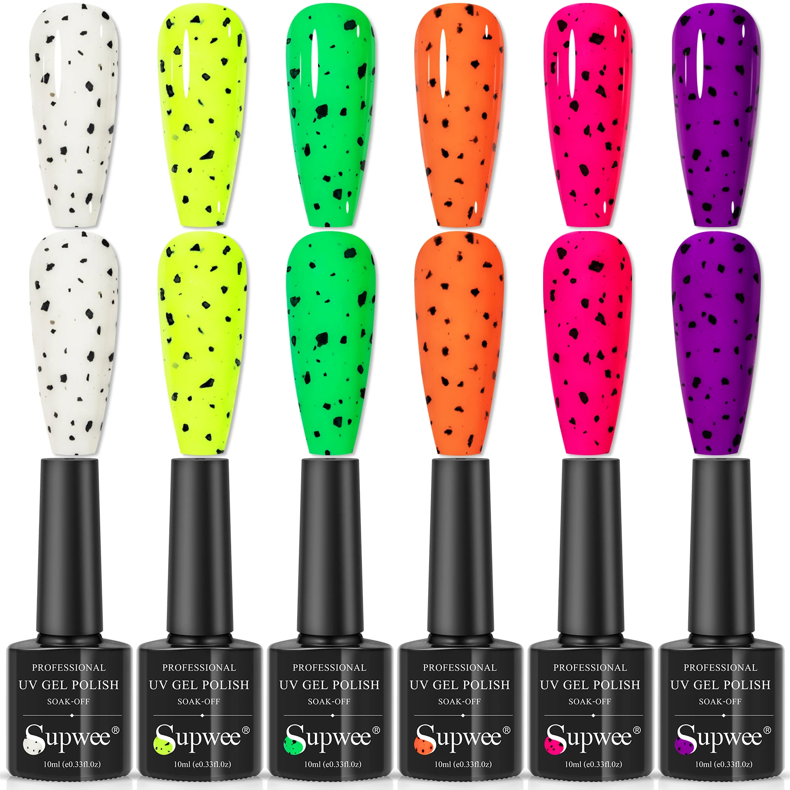 Supwee 6PCS Gel Nail Polish Set Neon Eggshell Bright Color Varnish Soak Off UV/LED Fluorescent Egg Effect Gel Nail Art Matte Top
Supwee 6PCS Gel Nail Polish Set Neon Eggshell Bright Color Varnish Soak Off UV/LED Fluorescent Egg Effect Gel Nail Art Matte Top