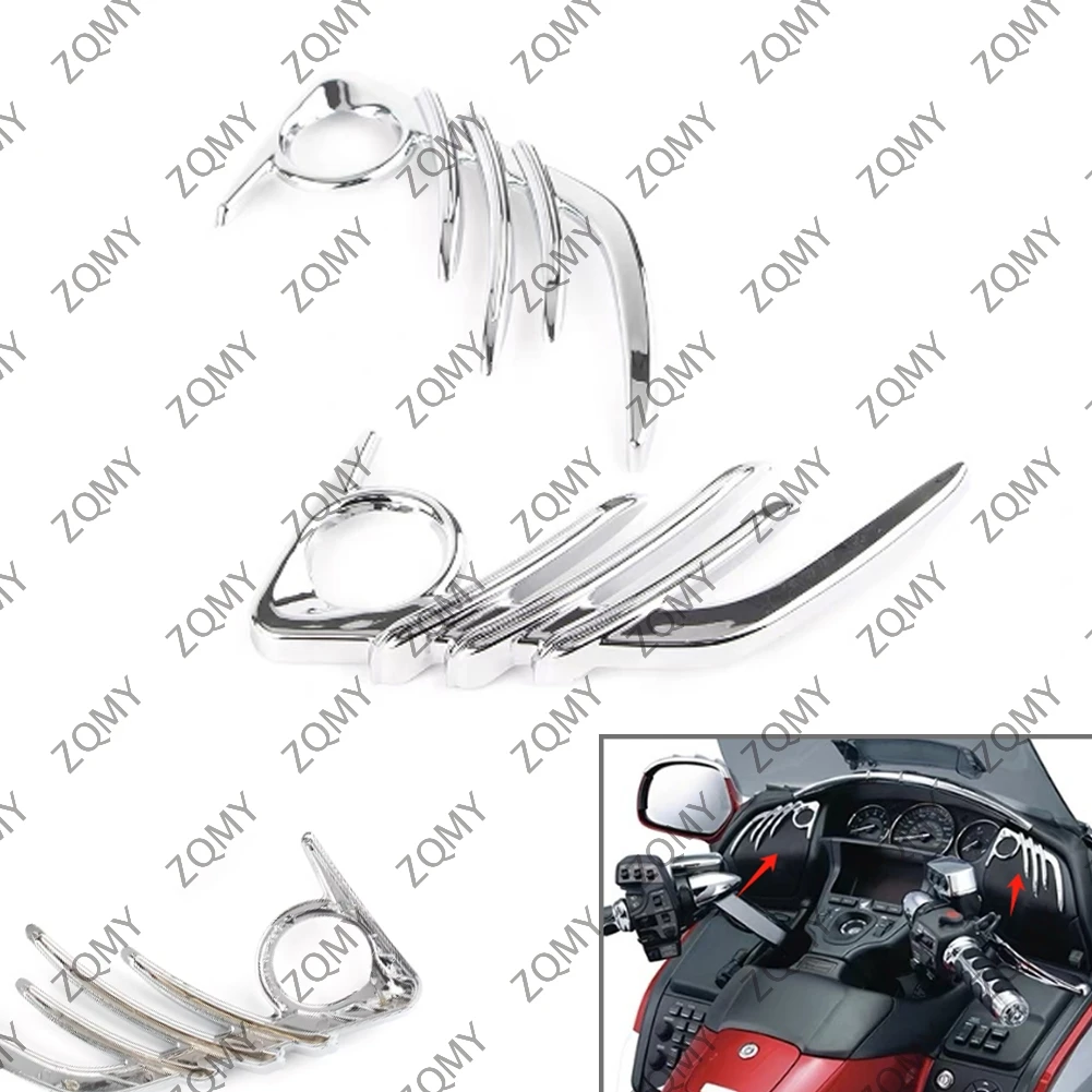 For Honda Goldwing GL1800 F6B Chrome Motorcycle Front Speaker Outer Decoration Trim 2006 2007 2008 2009 2010 2011 2012-2017
For Honda Goldwing GL1800 F6B Chrome Motorcycle Front Speaker Outer Decoration Trim 2006 2007 2008 2009 2010 2011 2012-2017