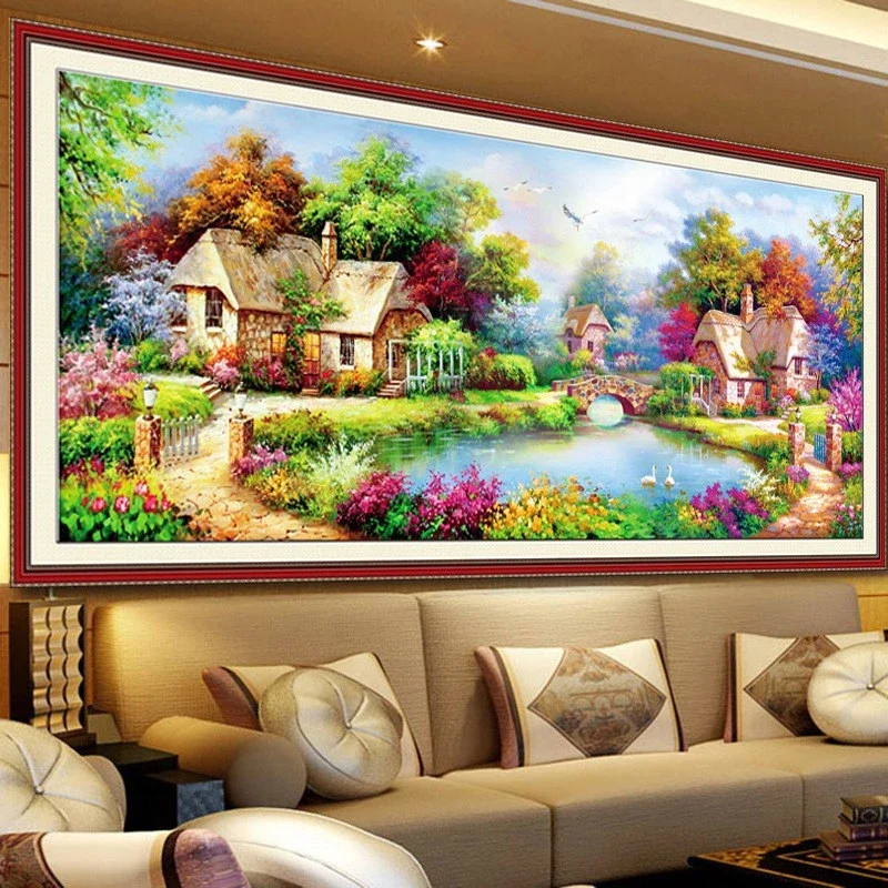 DIY full Diamond Embroidery,Round Diamond European garden cottage Living room decoration rhinestone beads Diamond painting
DIY full Diamond Embroidery,Round Diamond European garden cottage Living room decoration rhinestone beads Diamond painting