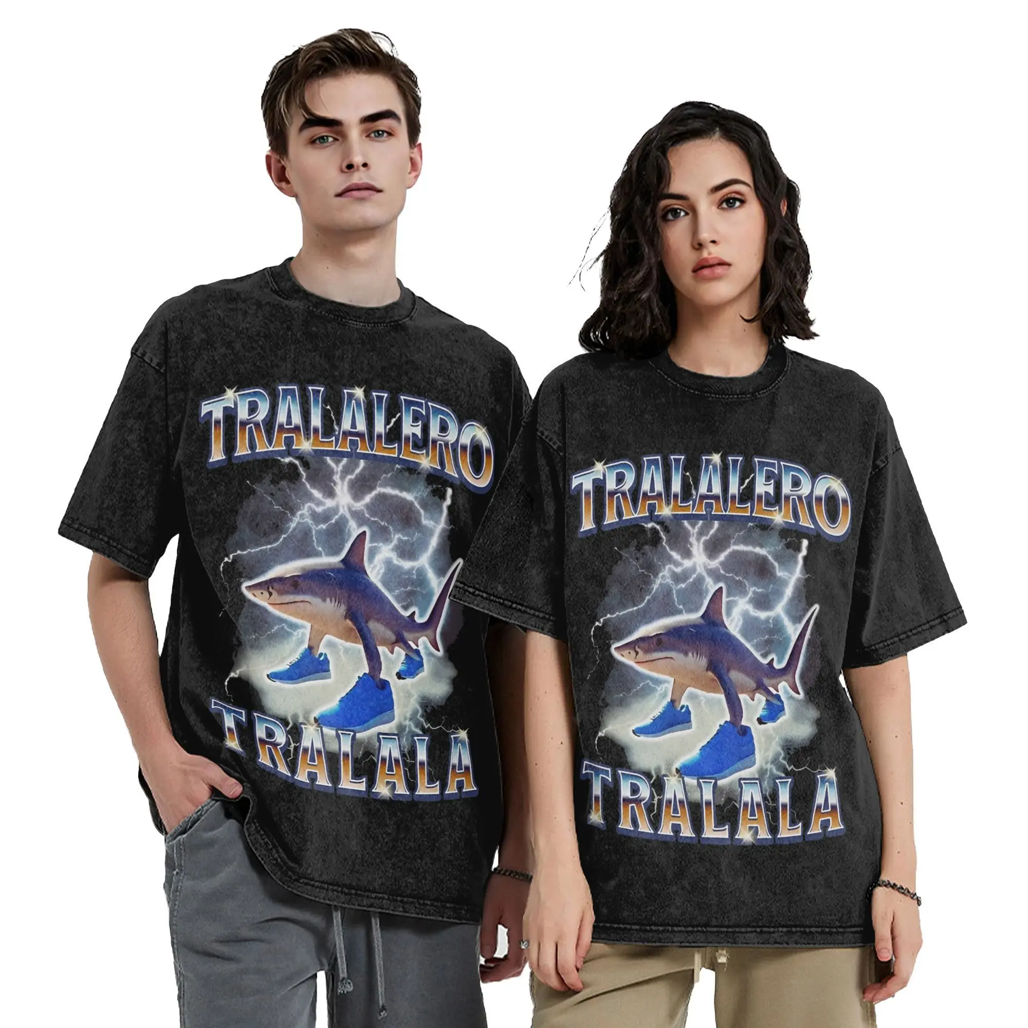 Tralalero Tralala Vintage Washed T-Shirt Men's Cotton Clothing Leisure Italian Brainrot Meme Round Neck Short Sleeve
Tralalero Tralala Vintage Washed T-Shirt Men's Cotton Clothing Leisure Italian Brainrot Meme Round Neck Short Sleeve