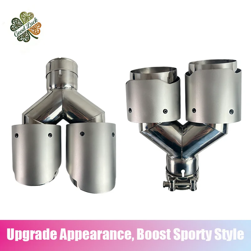 1pc customizable logo stainless steel double-layer Y-shaped car muffler exhaust pipe tail throat car universal accessories
1pc customizable logo stainless steel double-layer Y-shaped car muffler exhaust pipe tail throat car universal accessories