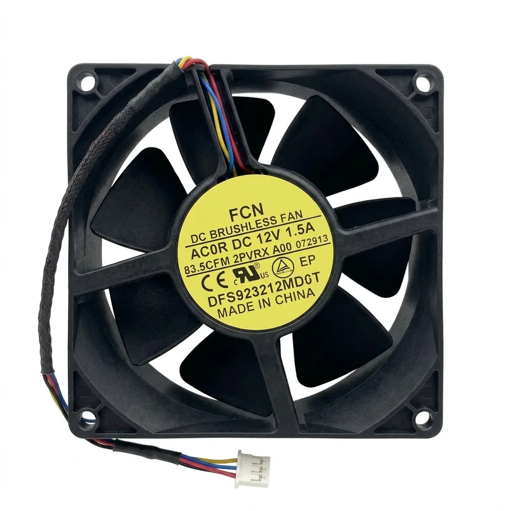 For Original FCN DFS923212MD0T 9032 12V 1.5A four-wire fan 83.5CFM 2PVRXA00
For Original FCN DFS923212MD0T 9032 12V 1.5A four-wire fan 83.5CFM 2PVRXA00