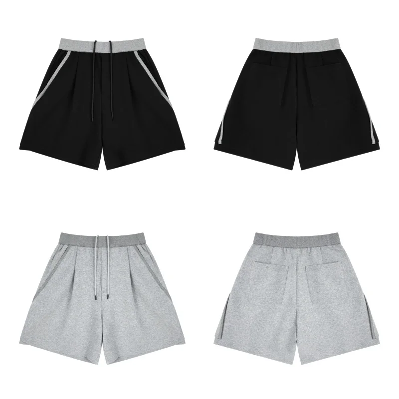 Must-have Summer Patchwork Loose-fit Drawstring Men's Women's Casual Black & Grey Casual Shorts Jodhpurs
Must-have Summer Patchwork Loose-fit Drawstring Men's Women's Casual Black & Grey Casual Shorts Jodhpurs