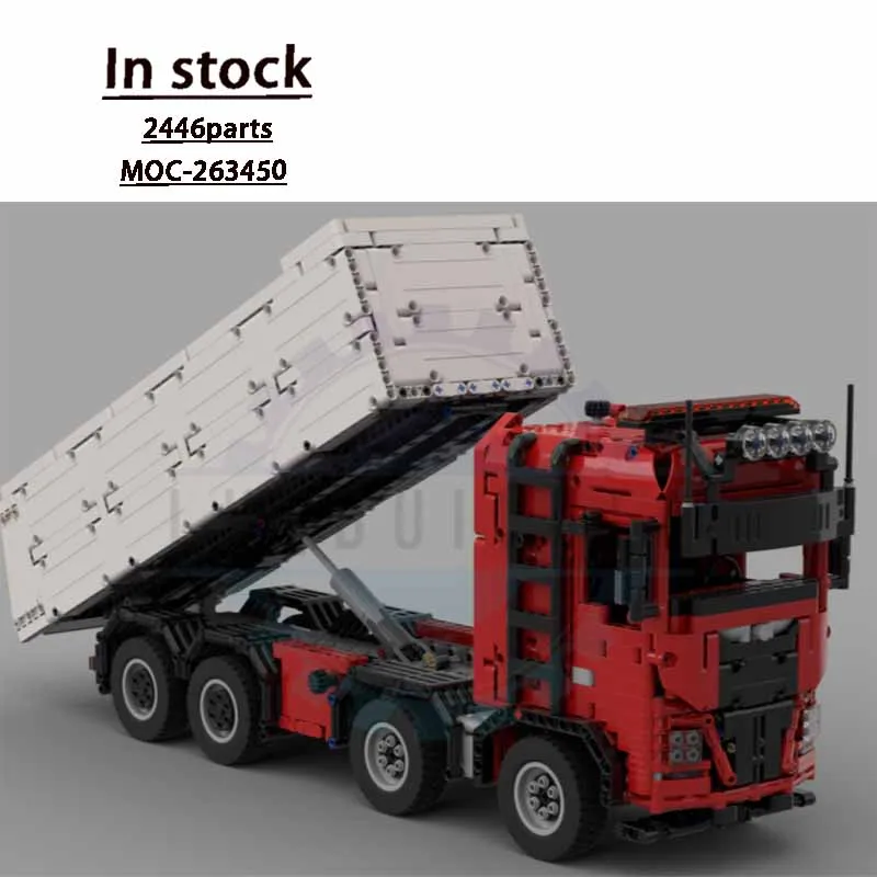 MOC-263450 Red New Cargo Truck Building Block Model 2446 Parts MOC Creative Boys Children's Birthday Christmas Toy Gift
MOC-263450 Red New Cargo Truck Building Block Model 2446 Parts MOC Creative Boys Children's Birthday Christmas Toy Gift
