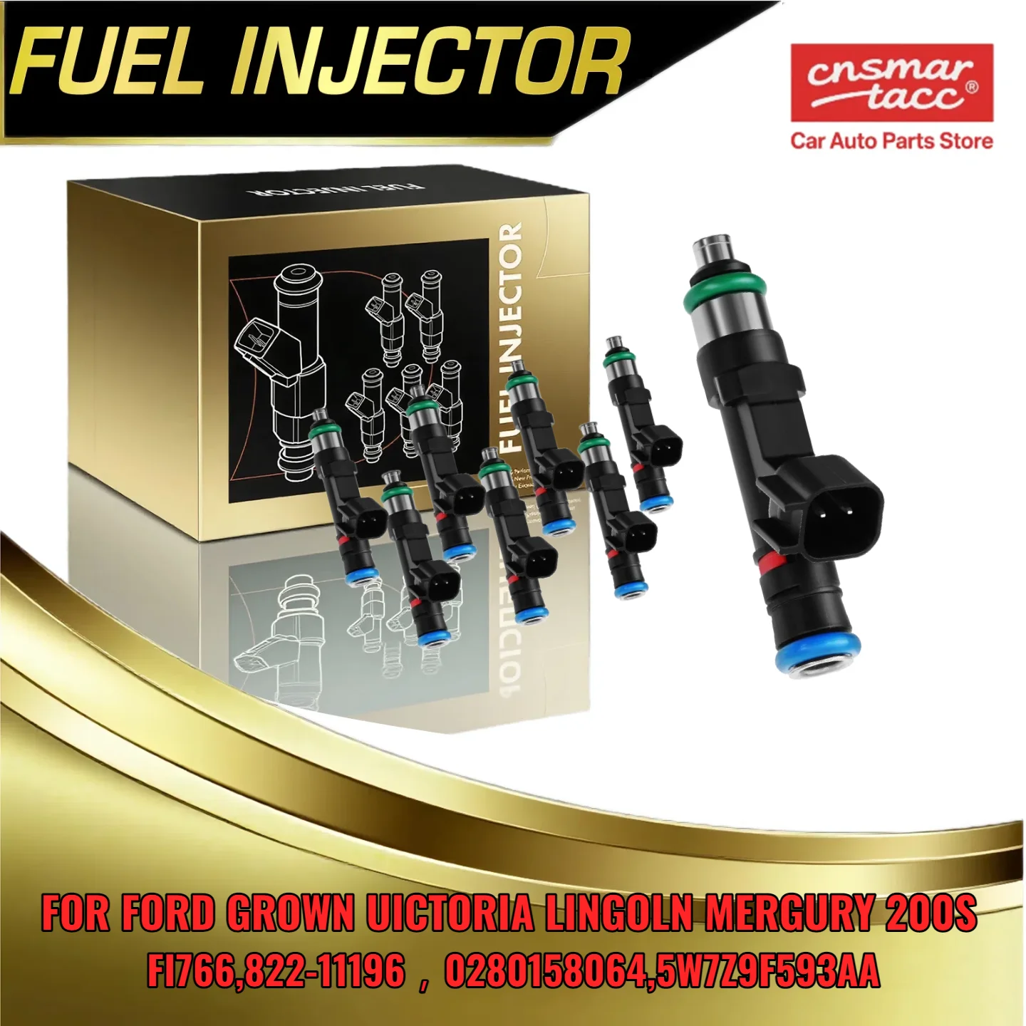 8PCS Fuel Injectors Set for Ford Crown Victoria for Lincoln Town Car 2005 V8 46L FJ766 5W7Z9F593AA 0280158064
8PCS Fuel Injectors Set for Ford Crown Victoria for Lincoln Town Car 2005 V8 46L FJ766 5W7Z9F593AA 0280158064