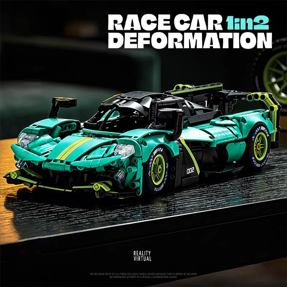 1:14 Scale City Le Mans Valkyrie AMR Hybrid Sports Car Building Blocks 2 IN 1 Transforming Mechanical Locusts Bricks Toys Gifts
1:14 Scale City Le Mans Valkyrie AMR Hybrid Sports Car Building Blocks 2 IN 1 Transforming Mechanical Locusts Bricks Toys Gifts