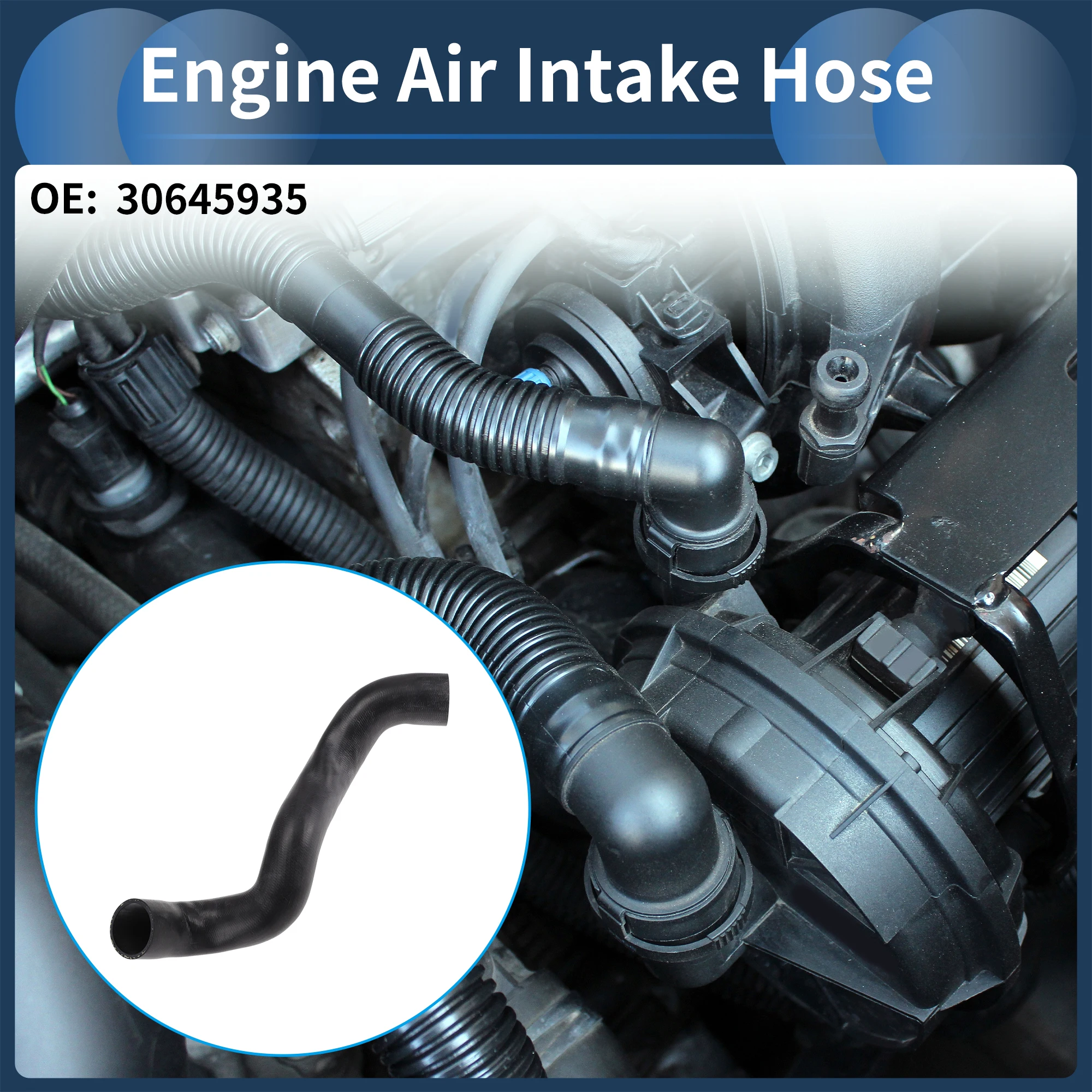 X AUTOHAUX Engine Air Intake Hose for Volvo XC70 02-07 Air Intake Duct No.30645935 Rubber
X AUTOHAUX Engine Air Intake Hose for Volvo XC70 02-07 Air Intake Duct No.30645935 Rubber