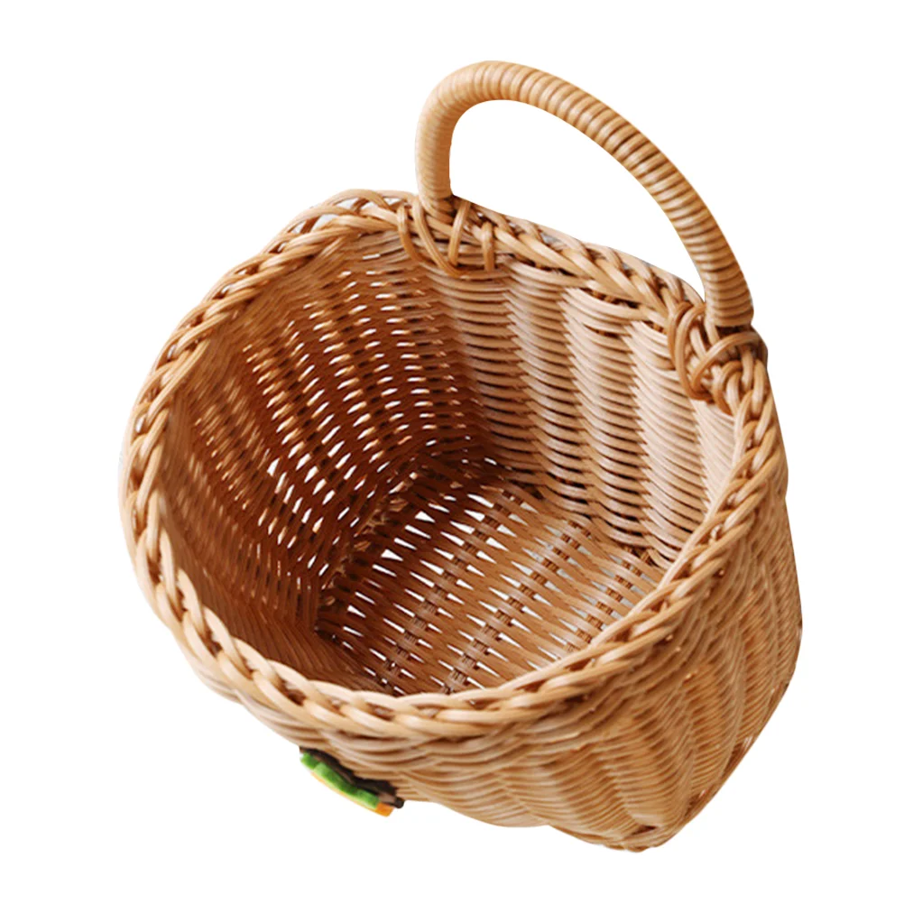 Kitchen Storage Basket Wall Hanging Woven Plastic Rattan Vintage Style Large Capacity Fruit Vegetable Seasoning Bread Retro
Kitchen Storage Basket Wall Hanging Woven Plastic Rattan Vintage Style Large Capacity Fruit Vegetable Seasoning Bread Retro